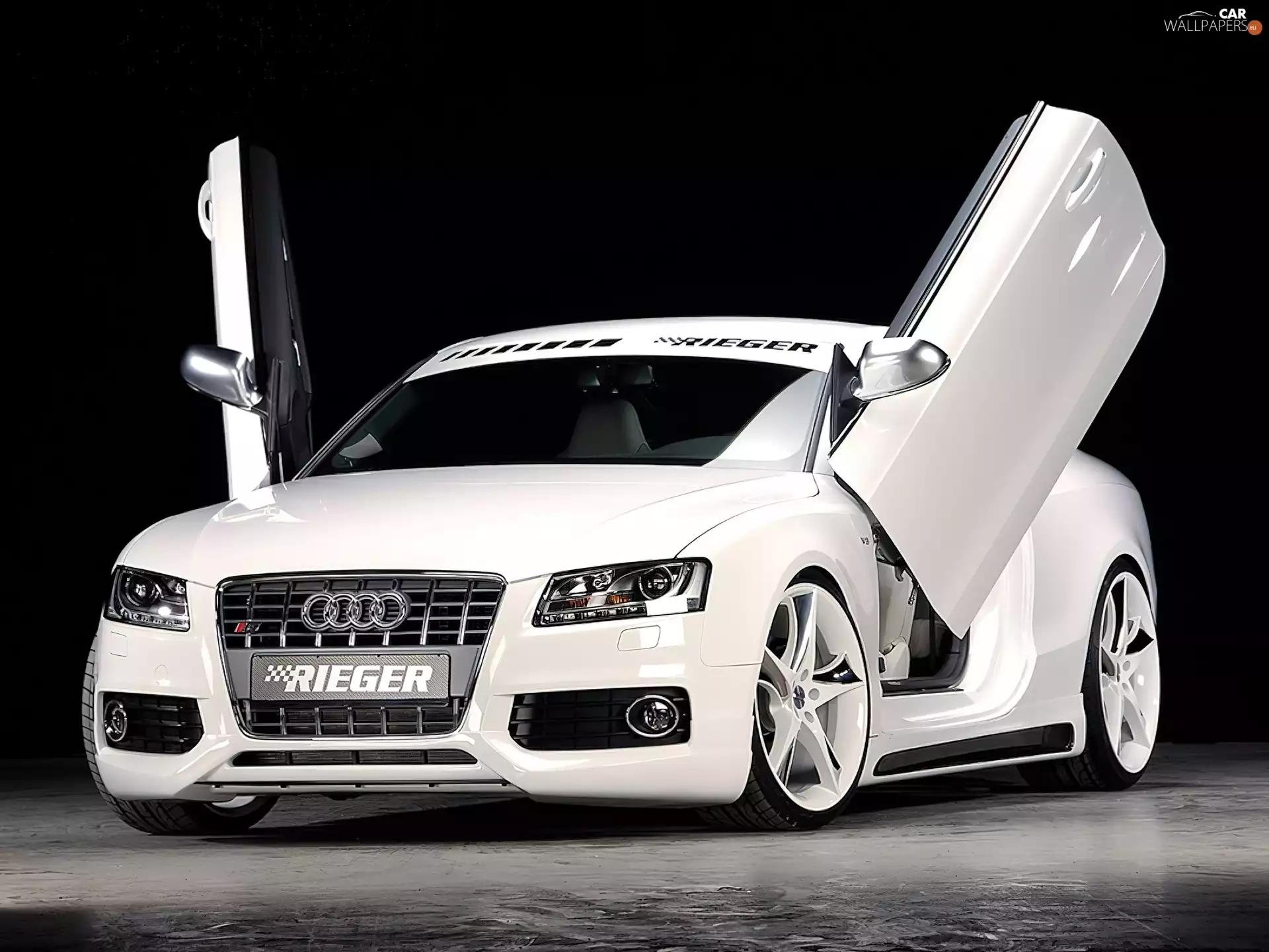 White, TUNING, Rieger, Audi