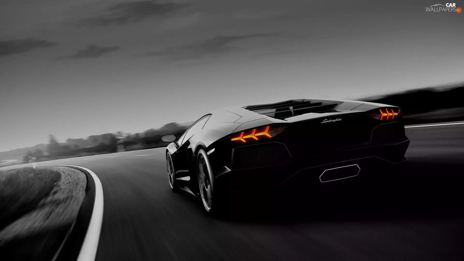 Black, Lamborghini, Murcielago, Automobile