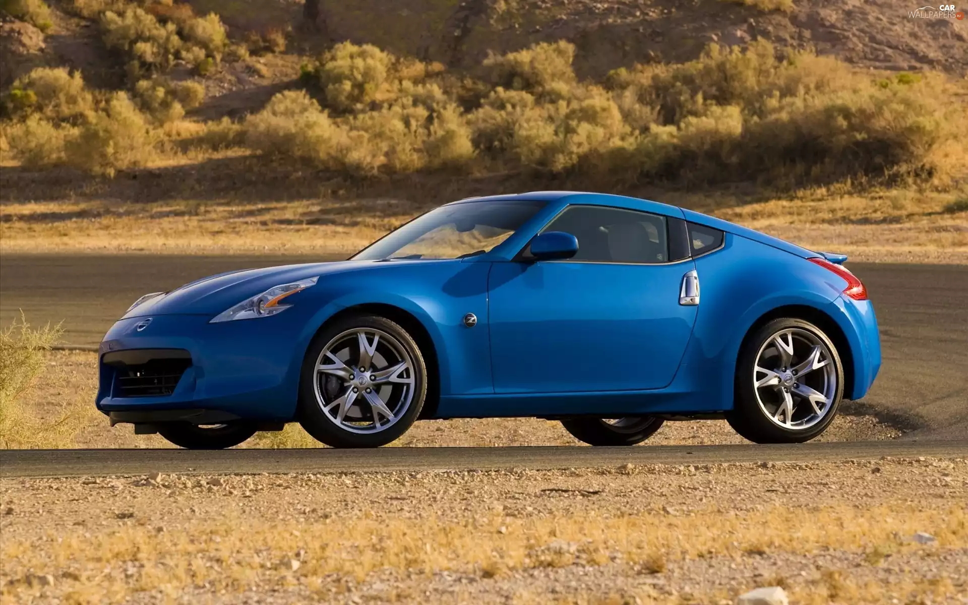 blue, Nissan, 370Z, Automobile