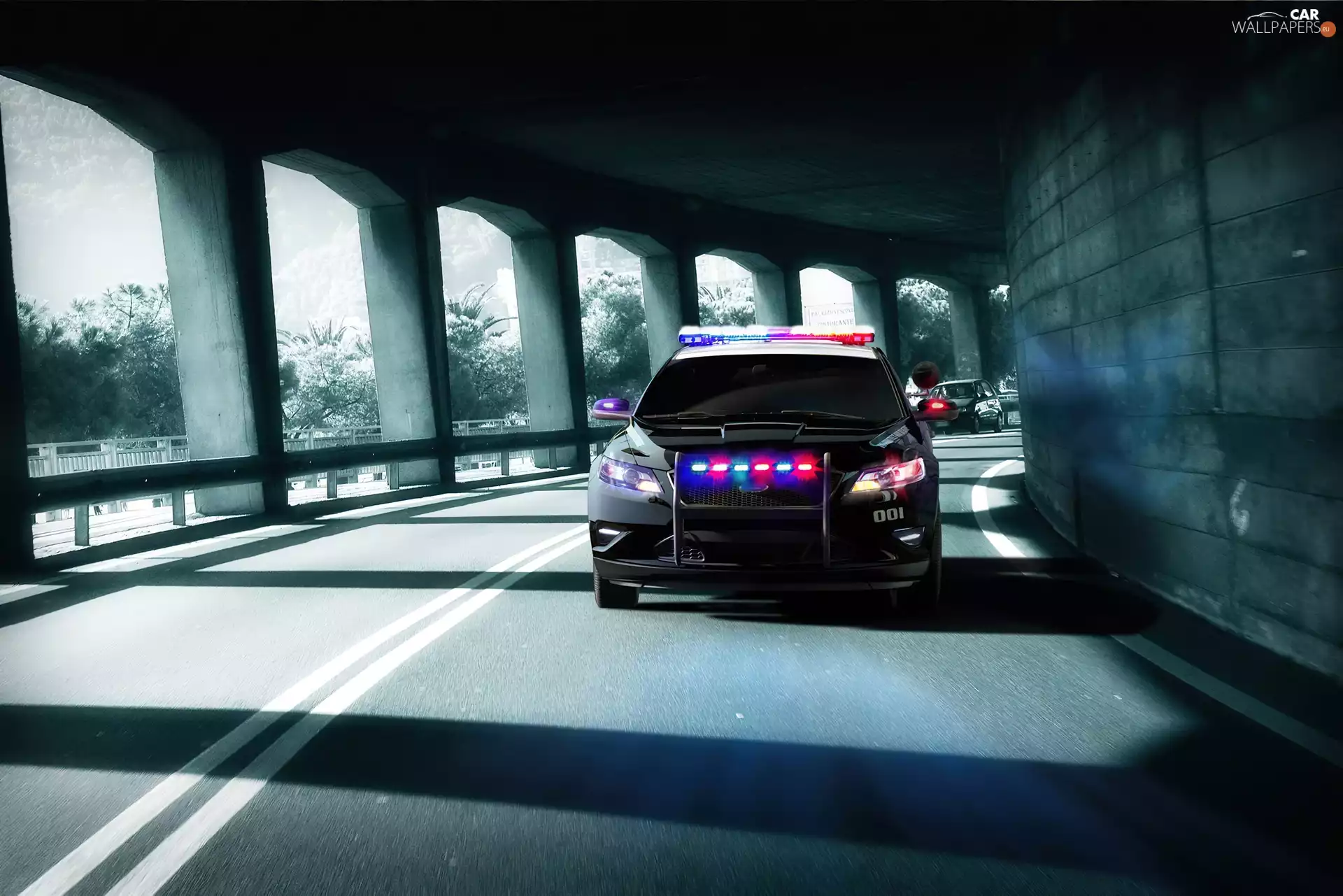 police, Ford Taurus, Automobile