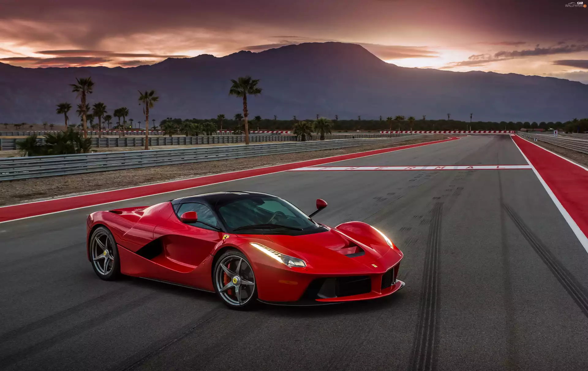 Red, Ferrari, LaFerrari, Automobile