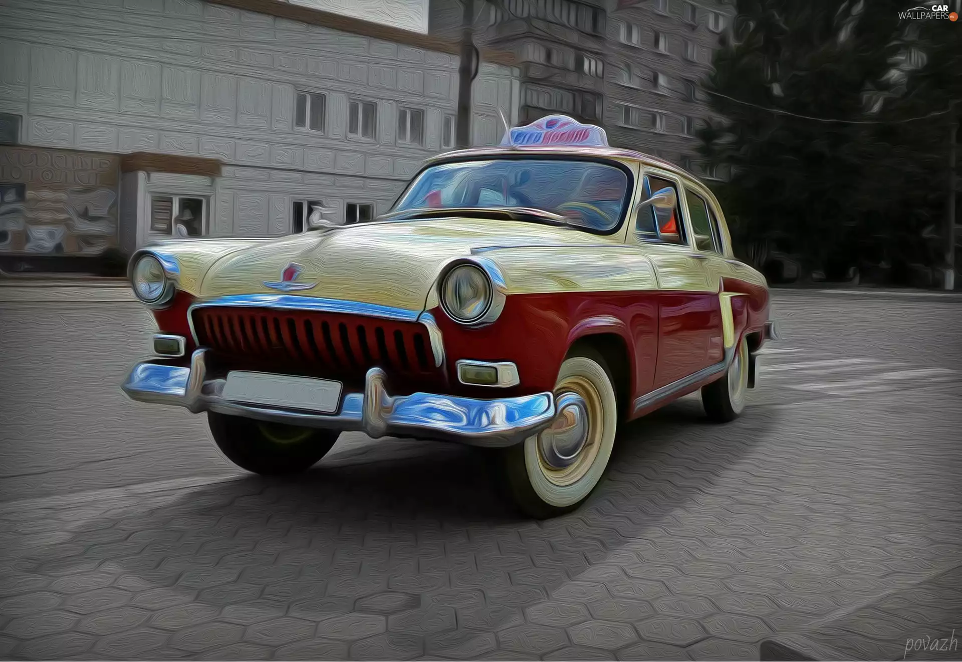 Volga, Street, Fractalius, Automobile