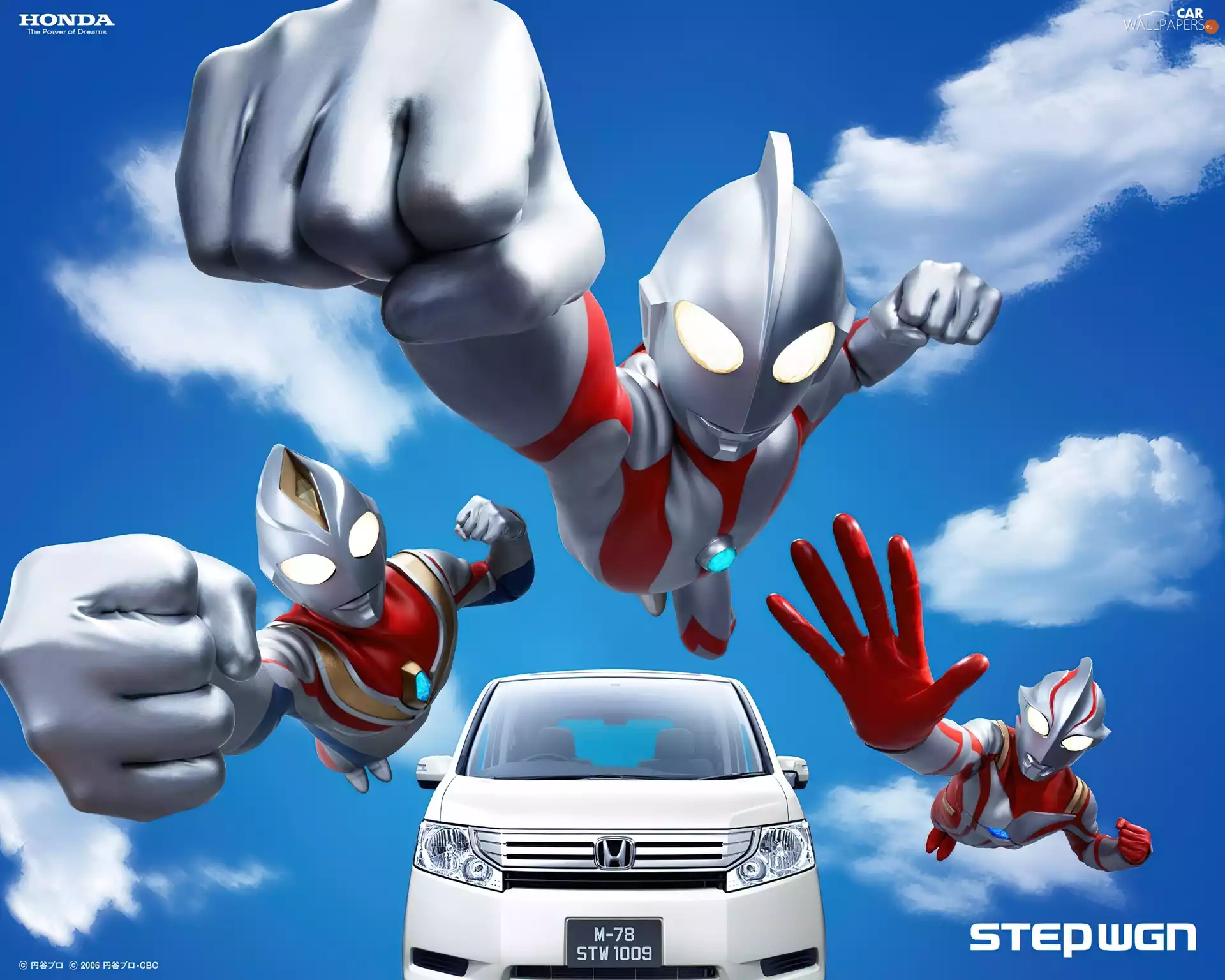 White, Honda, Stepwgn, Automobile