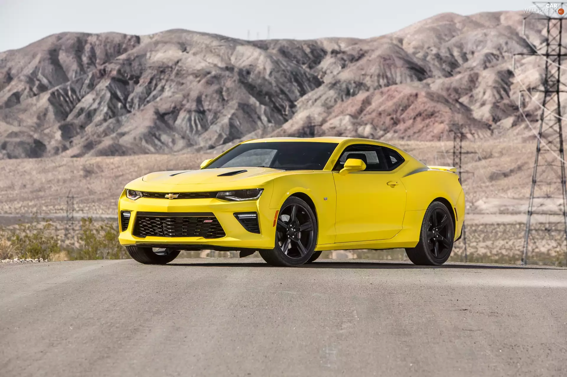 Yellow, Camaro, SS, Automobile