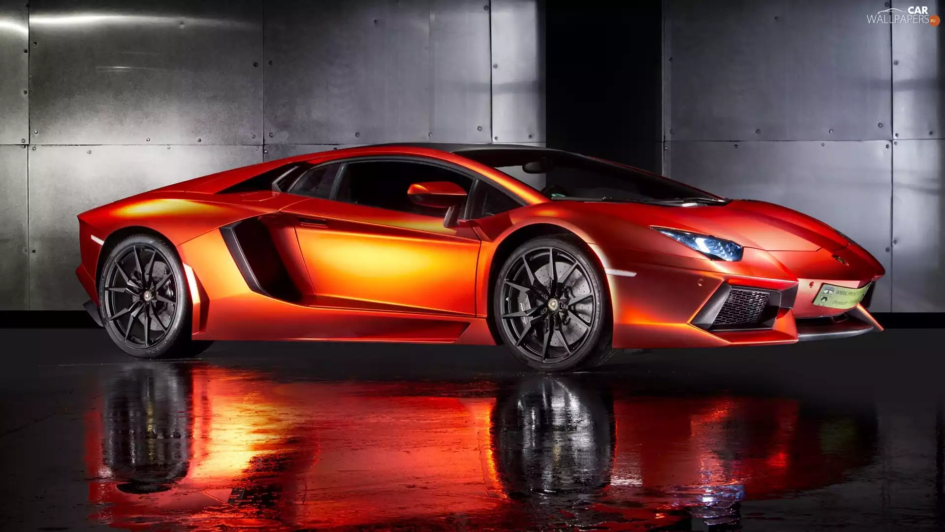 Aventador, Orange, Lamborghini