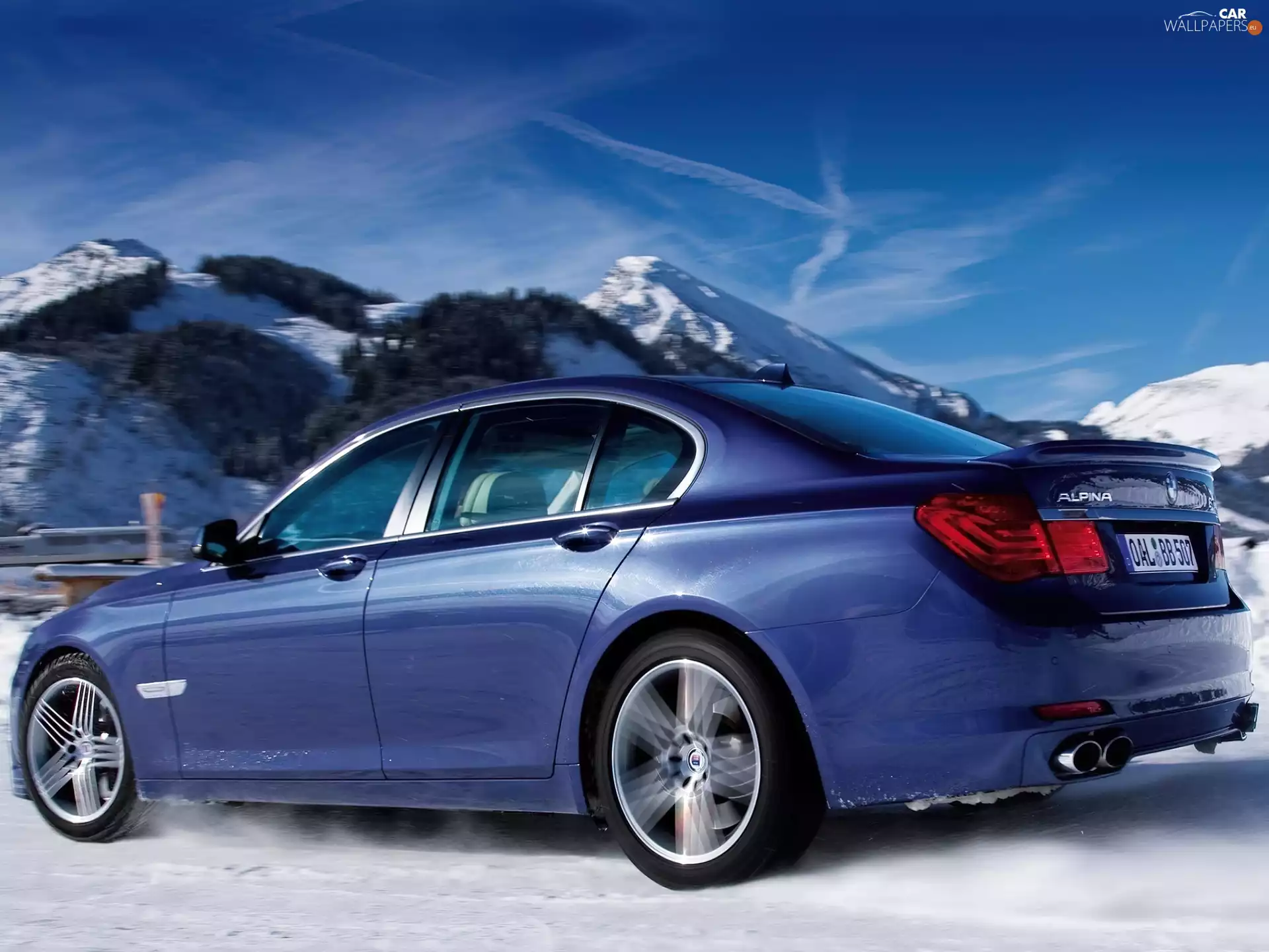 BMW, Alpina, snow, B7