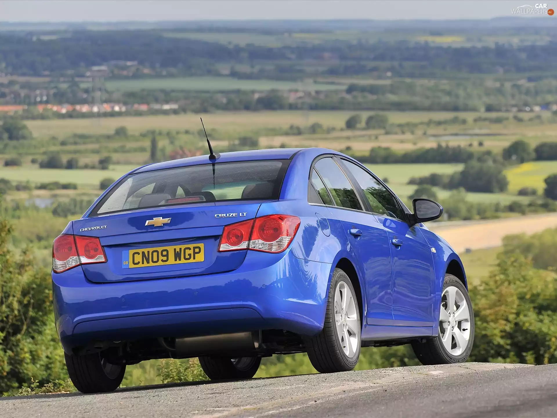 Chevrolet Cruze, blue, Back