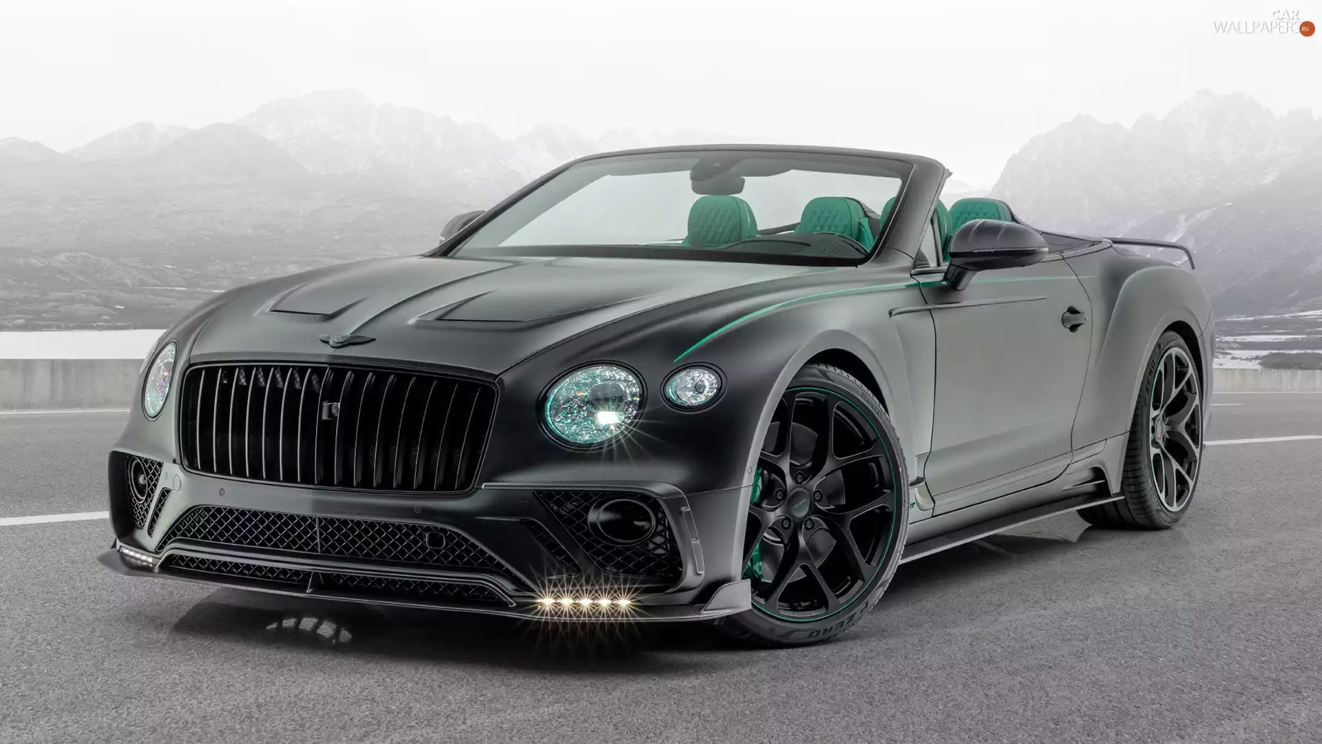Mountains, Bentley Continental GT, Cabriolet