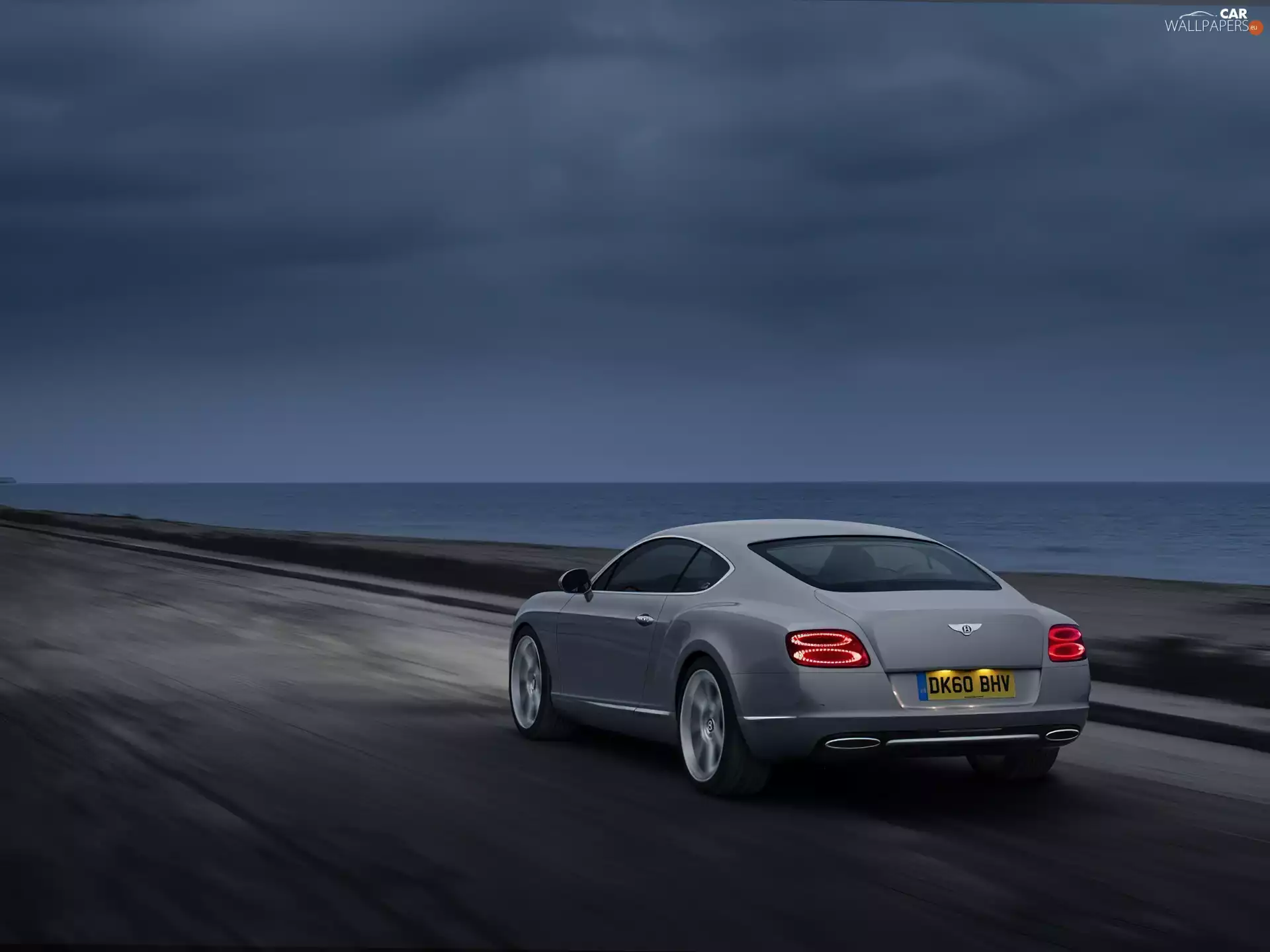 roads, Bentley Continental GT, lighting