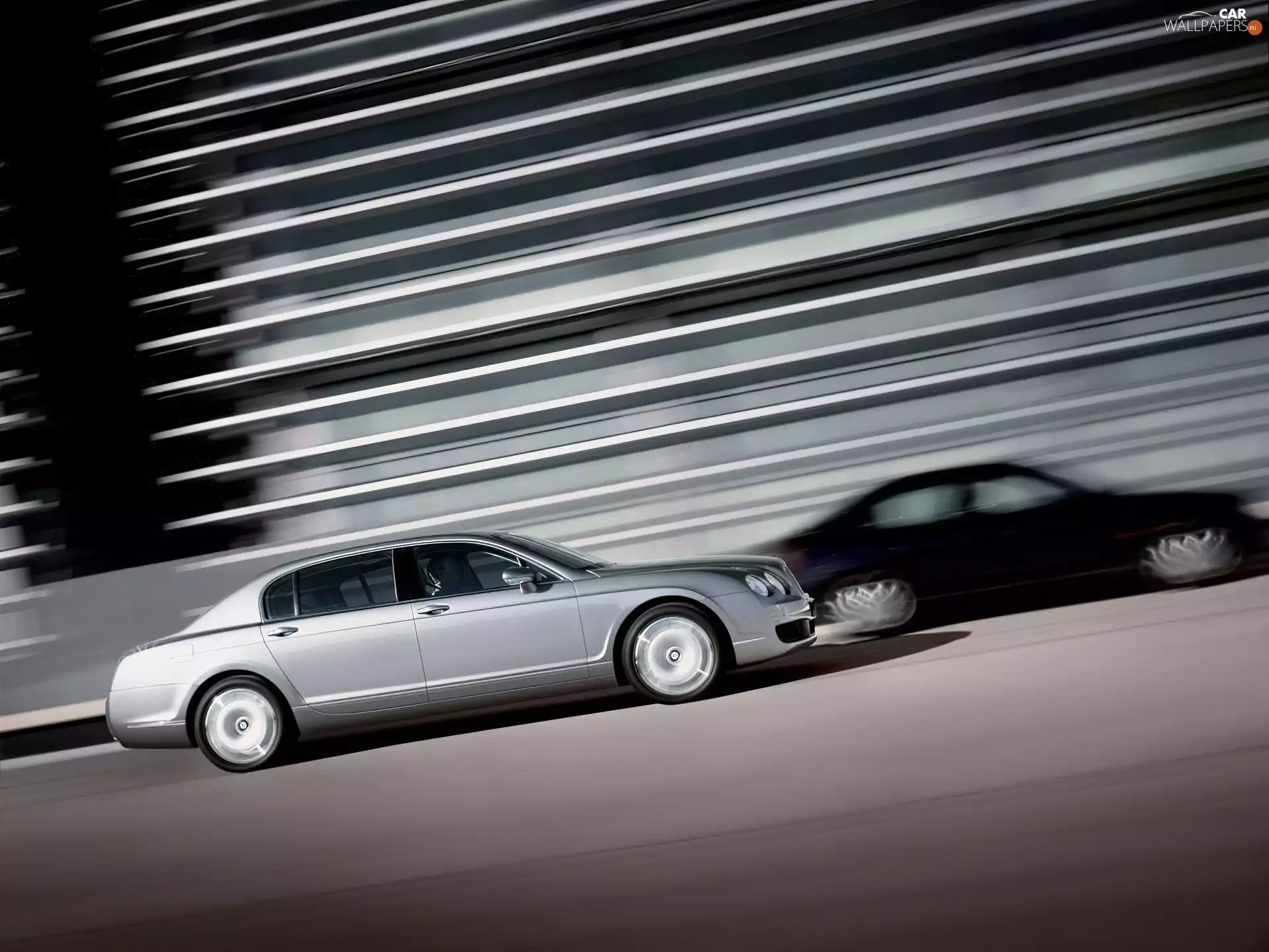 silver, Bentley Continental Flying Spur
