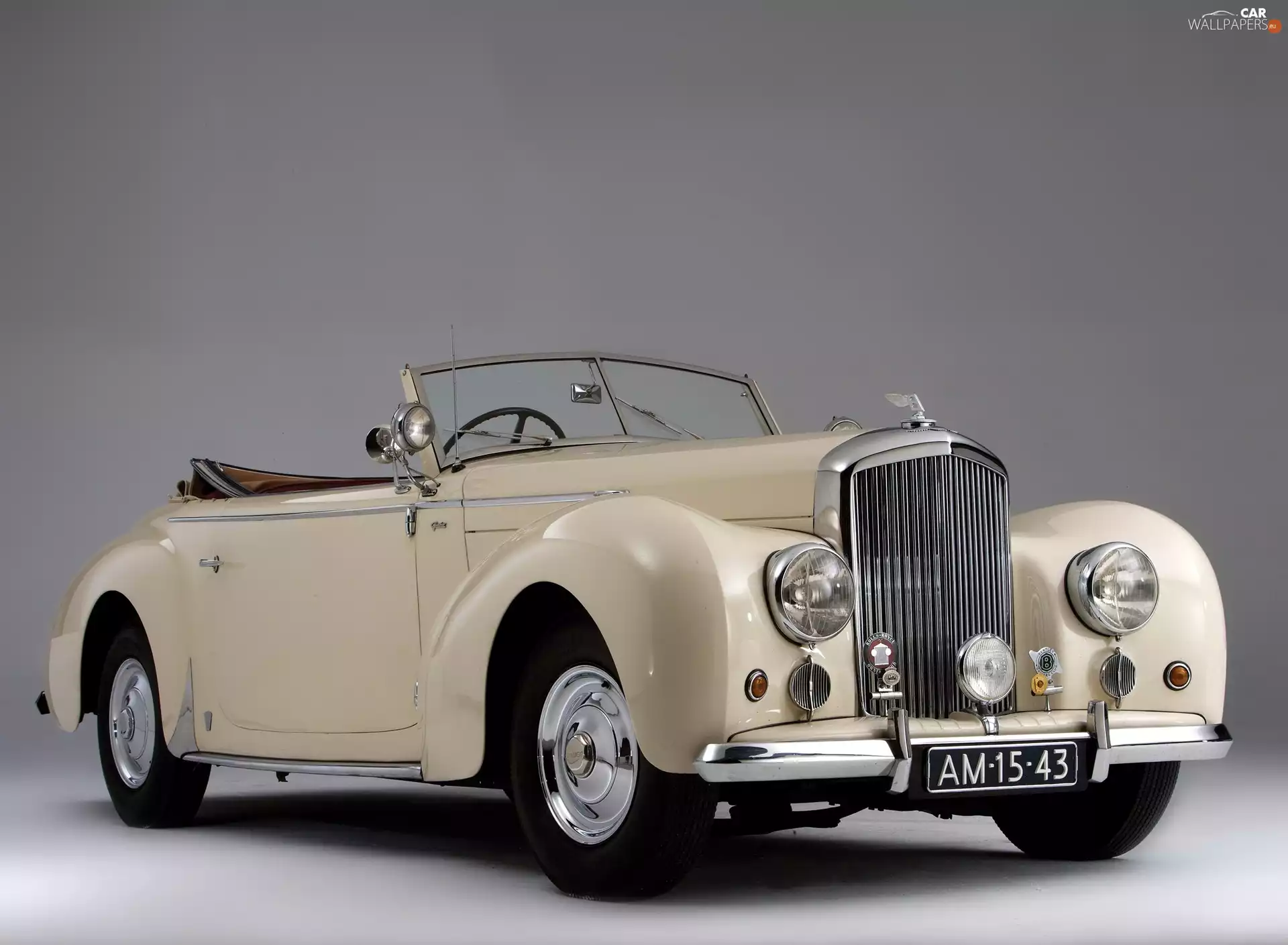 cream, antique, Cabriolet, Bentley Mark VI