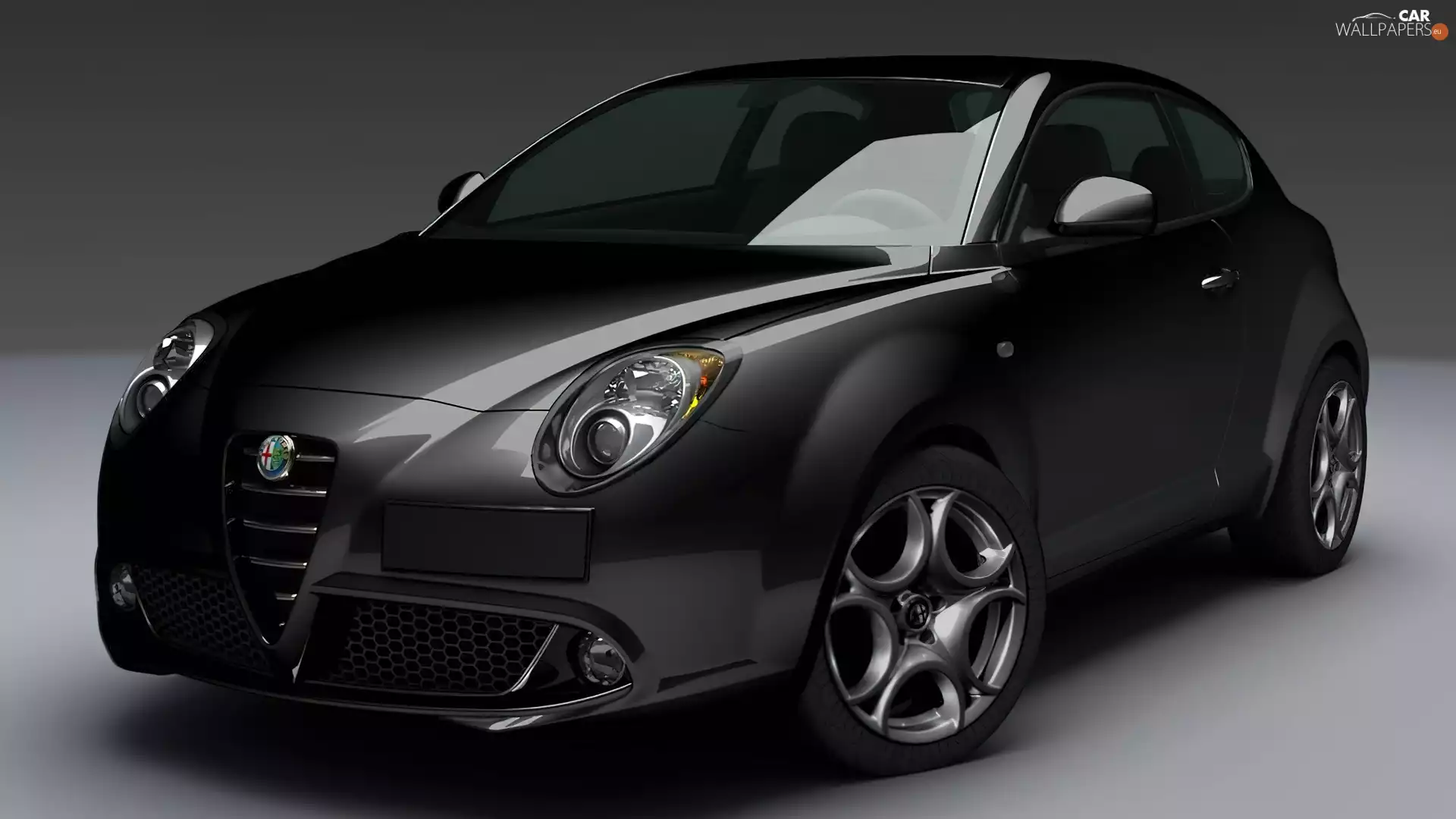 Hatchback, black, Alfa Romeo MiTo
