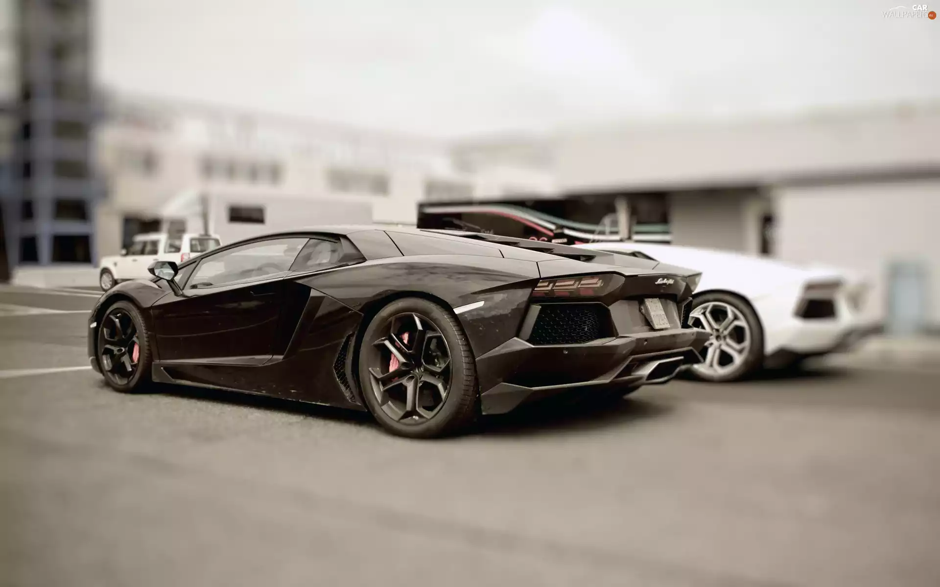 Black, Lamborghini Aventador