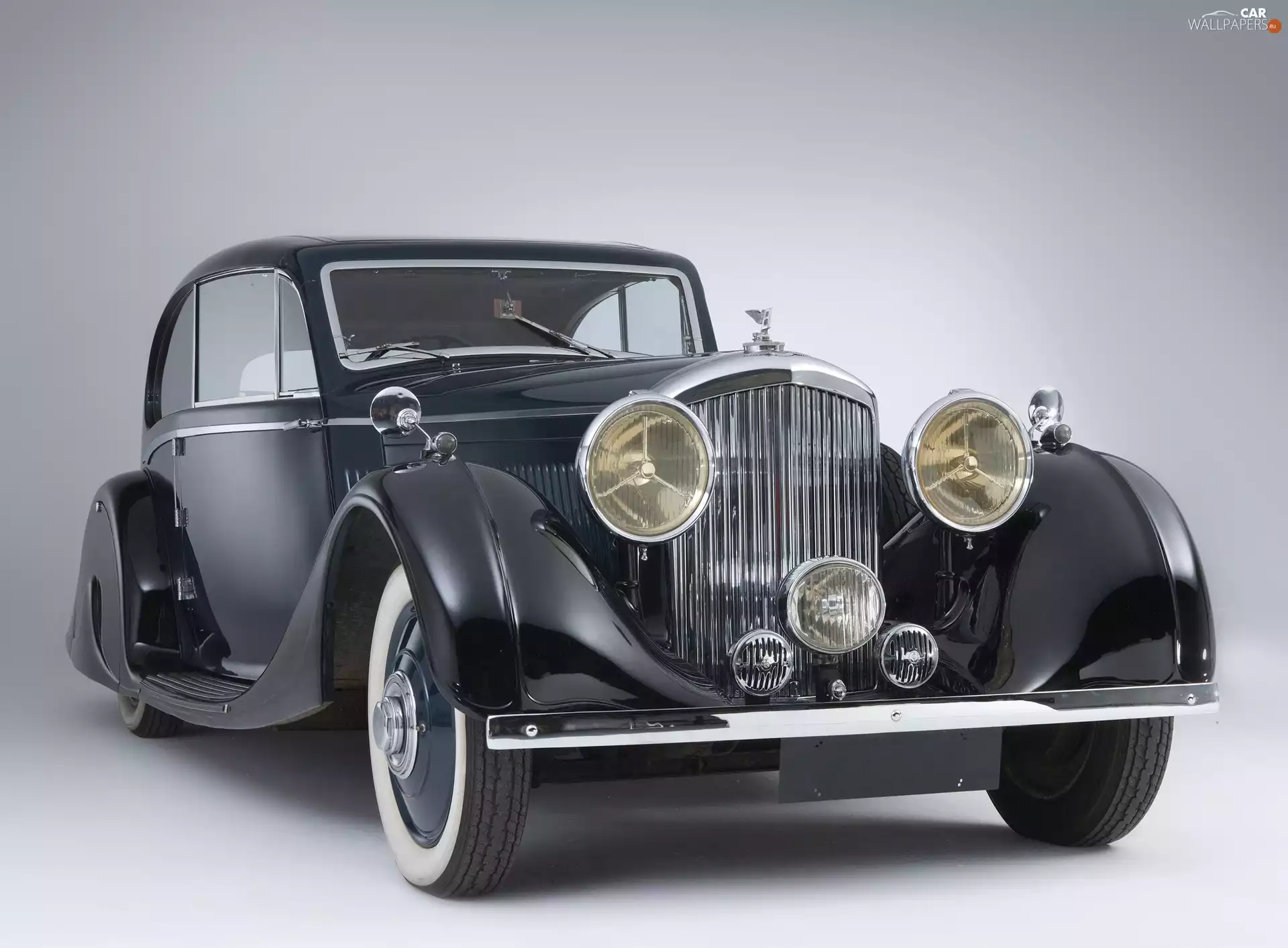 Bentley, Old car, Black