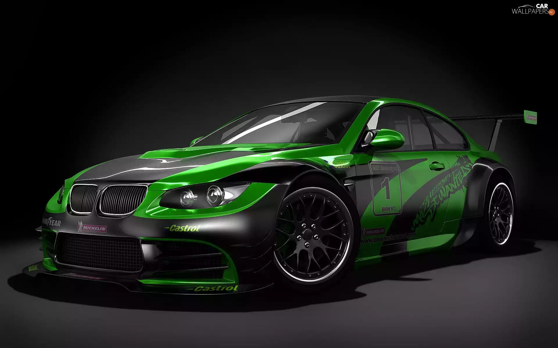 green, Black, M3, GTR01, BMW