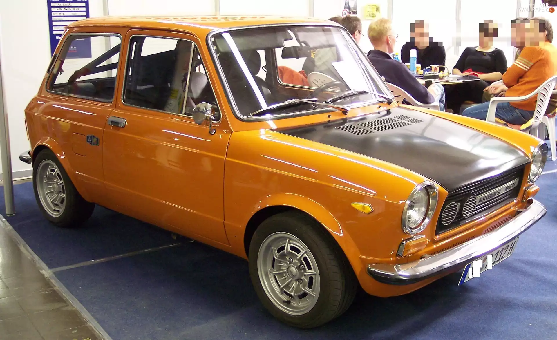 Orange, black, Mask, Autobianchi A112