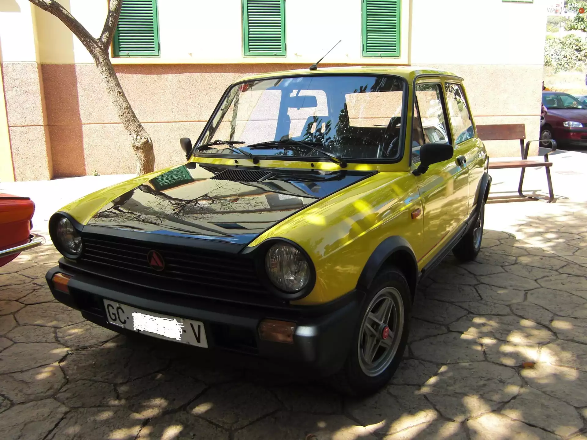 Yellow, black, Mask, Autobianchi A112