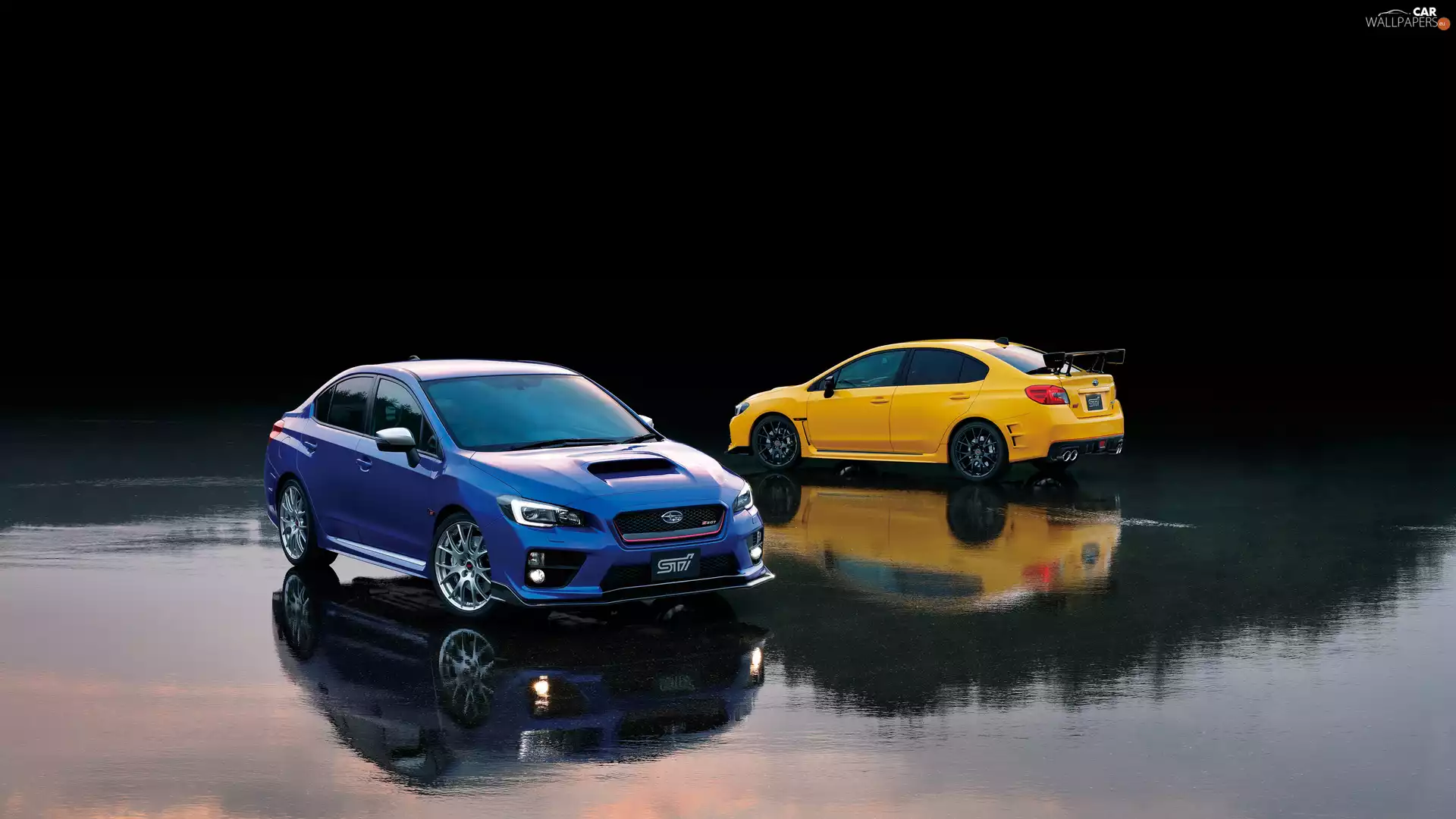 blue, Subaru Impreza WRX STI S207 Limited Edition, 2016, Yellow