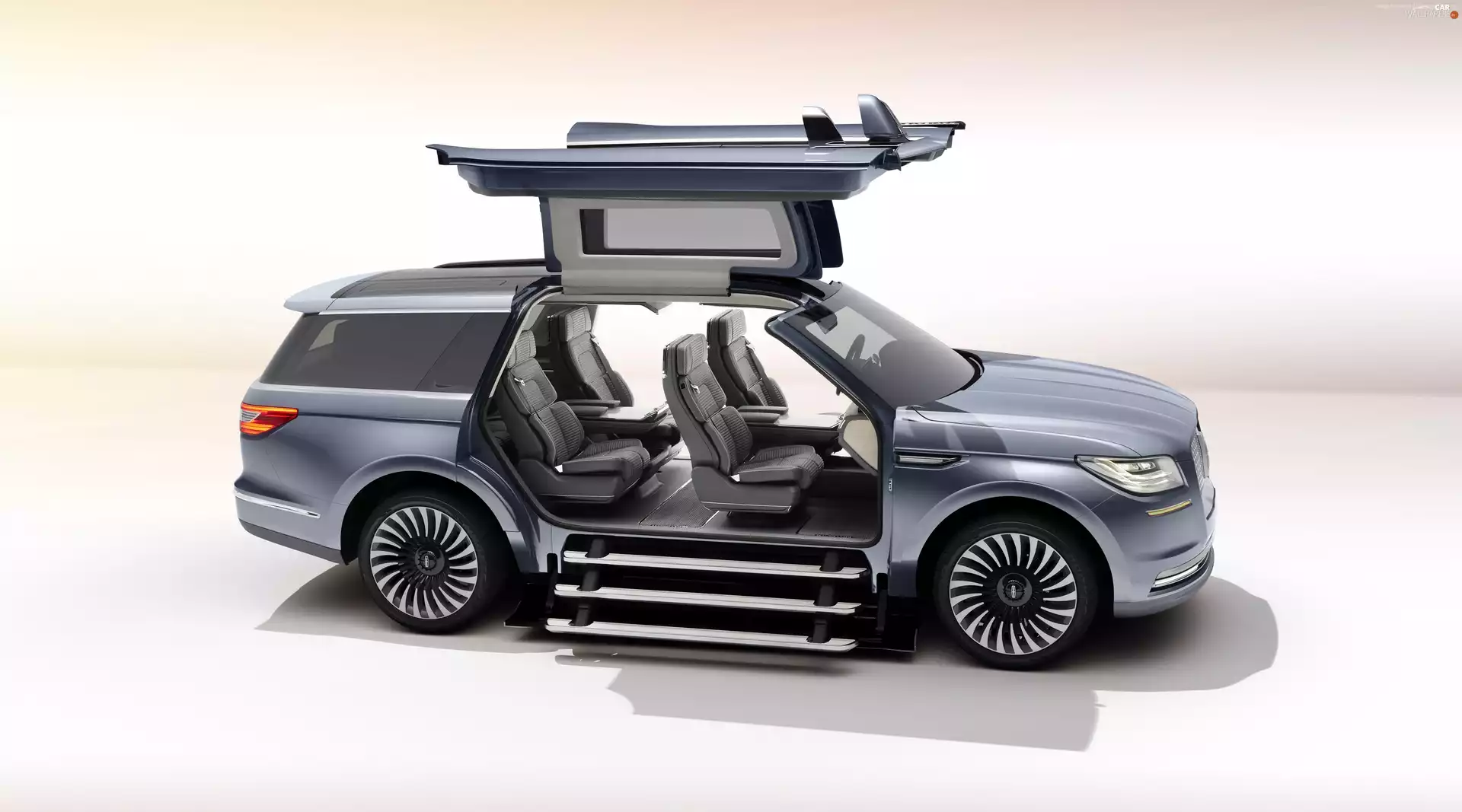 2016, Lincoln, Navigator, blue