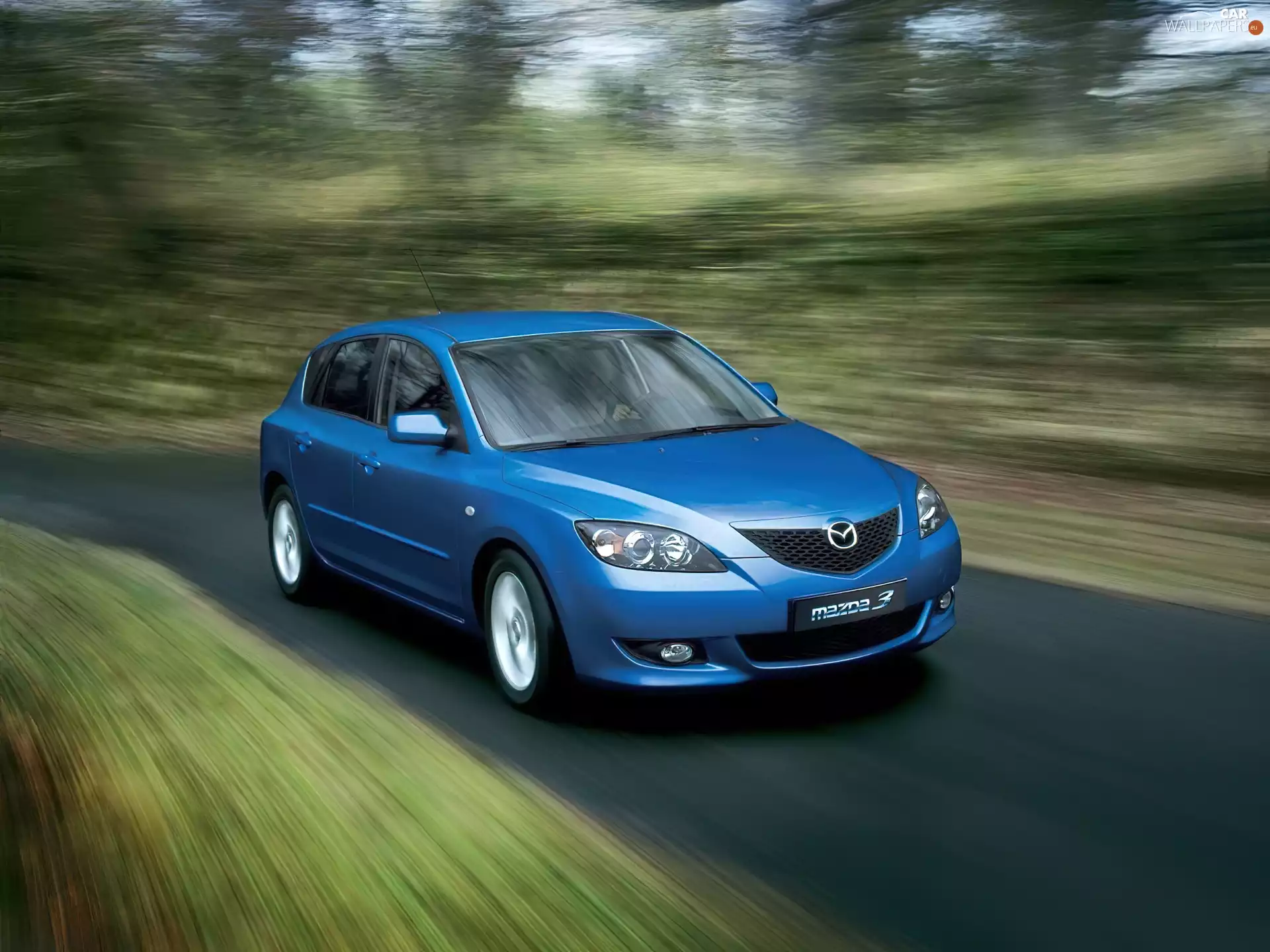 Blue, Mazda 3