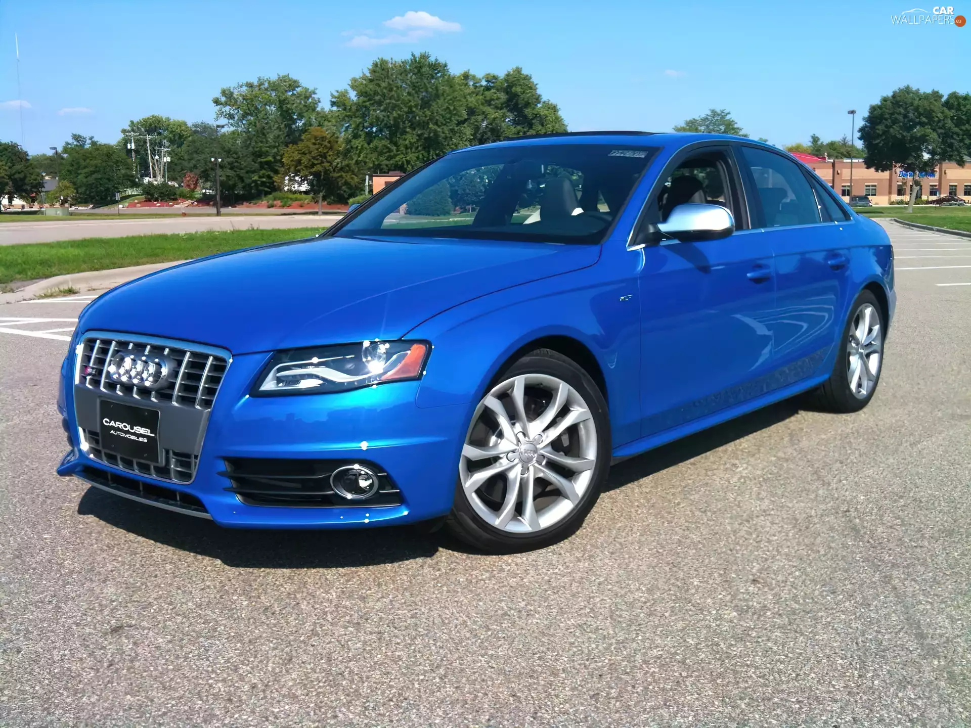 Mirrors, Blue, Audi A4 B8