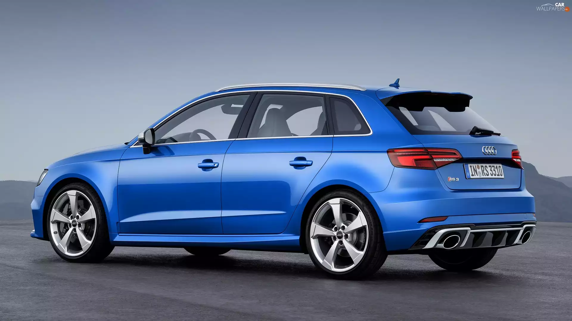 2017, Blue, Audi RS3 Sportback