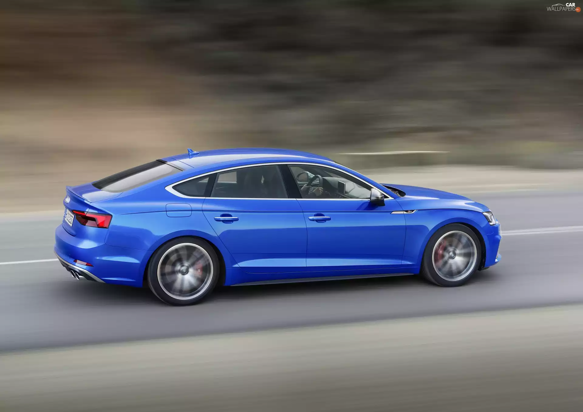 2017, Blue, Audi S5 Sportback