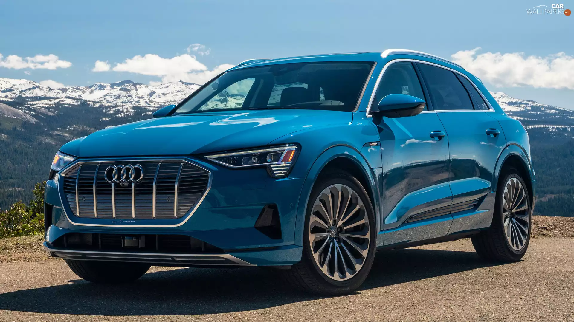 2019, blue, Audi e-Tron
