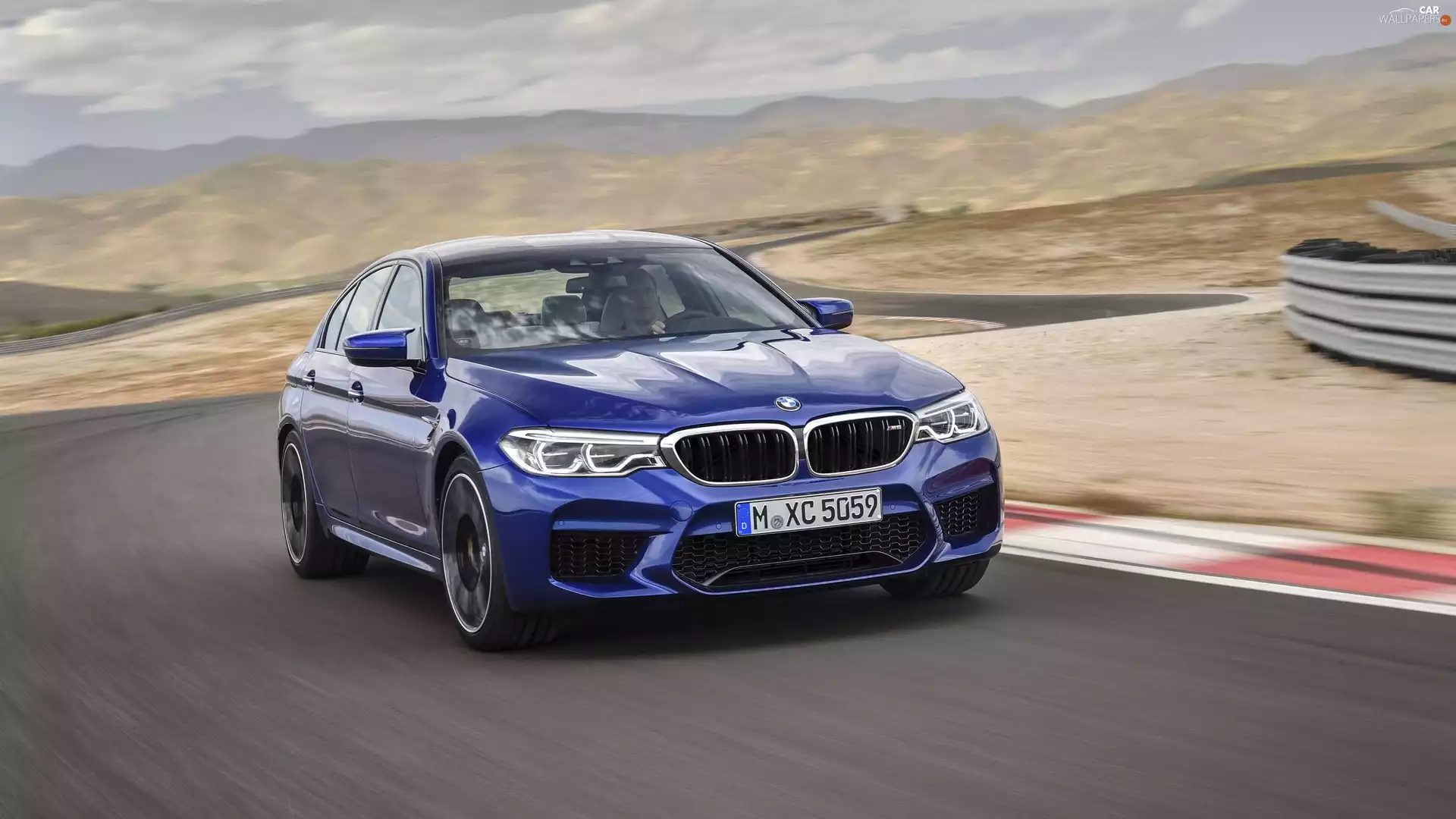 2018, Blue, BMW M5 F90