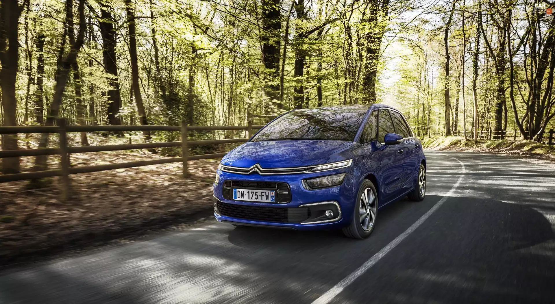 2016, blue, Citroen C4 Picasso