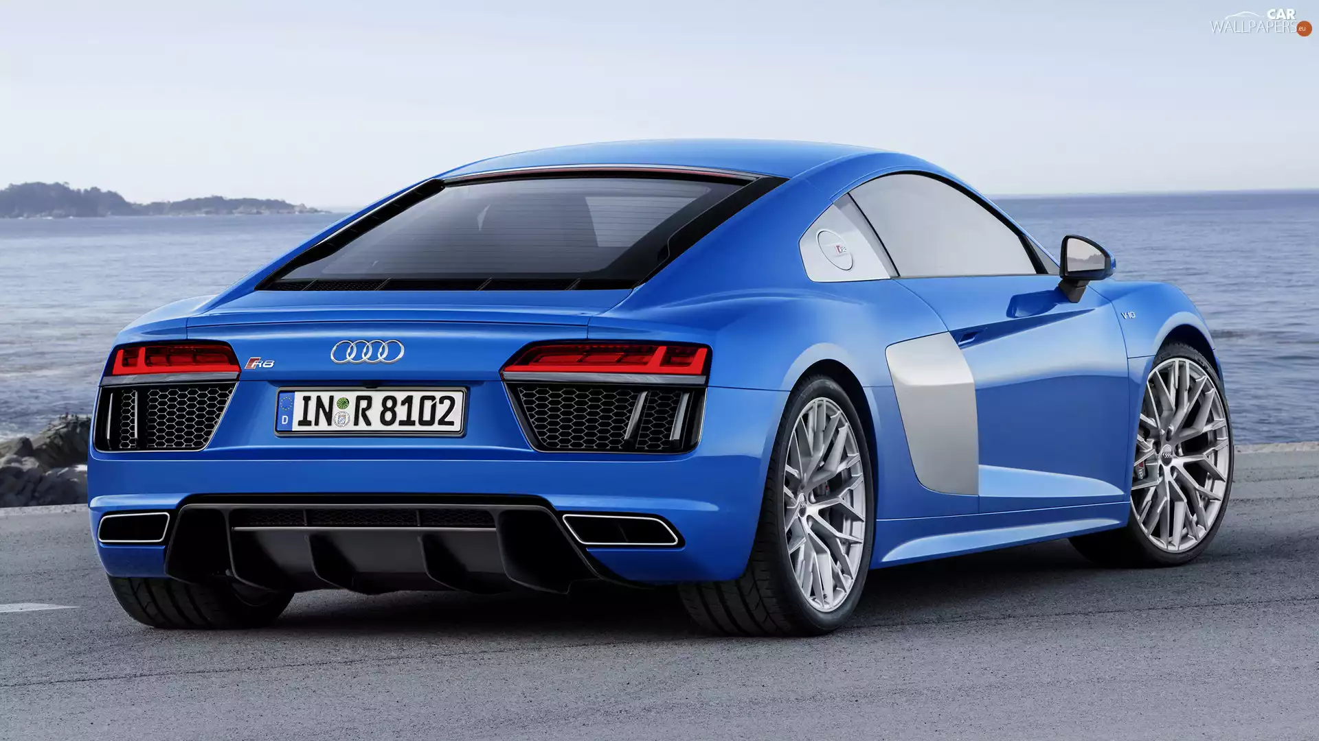 coupe, Audi R8, Blue