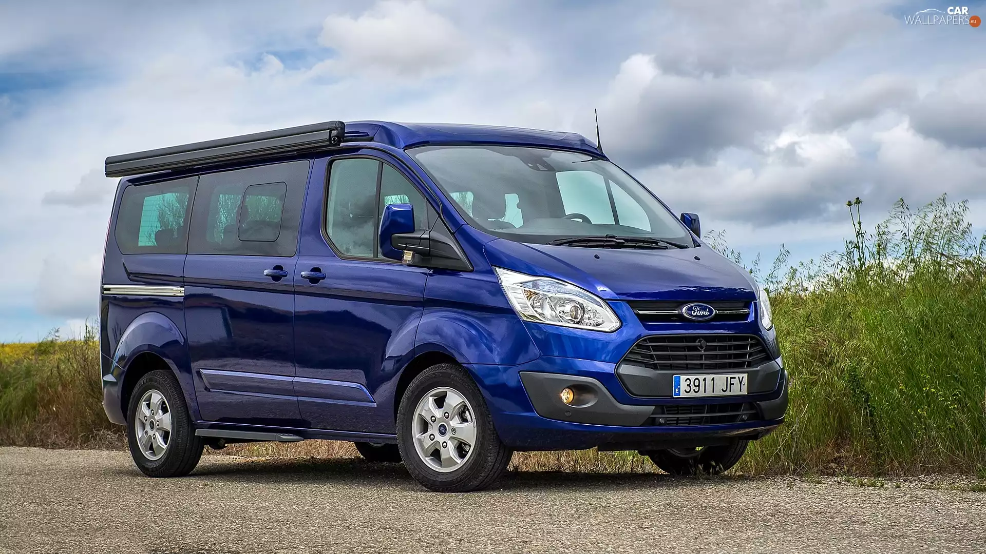 2016, blue, Ford Tourneo Custom