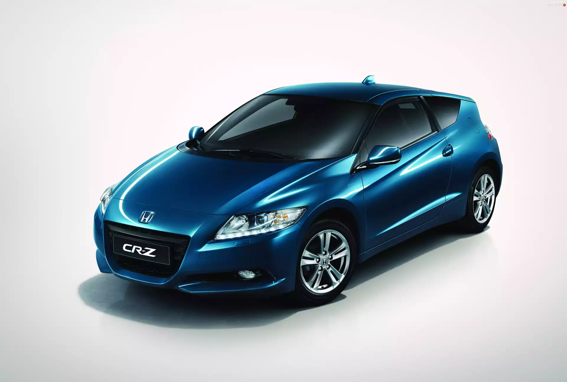 Hybrid, Blue, Honda CR-Z