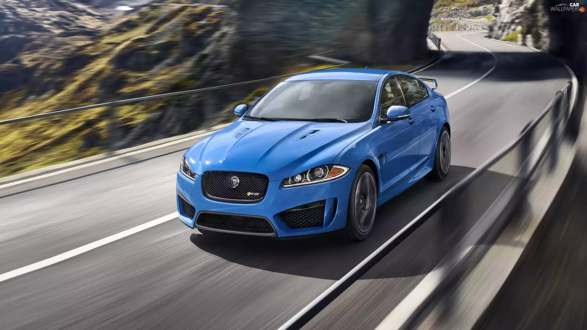 2013, blue, Jaguar XFR-S