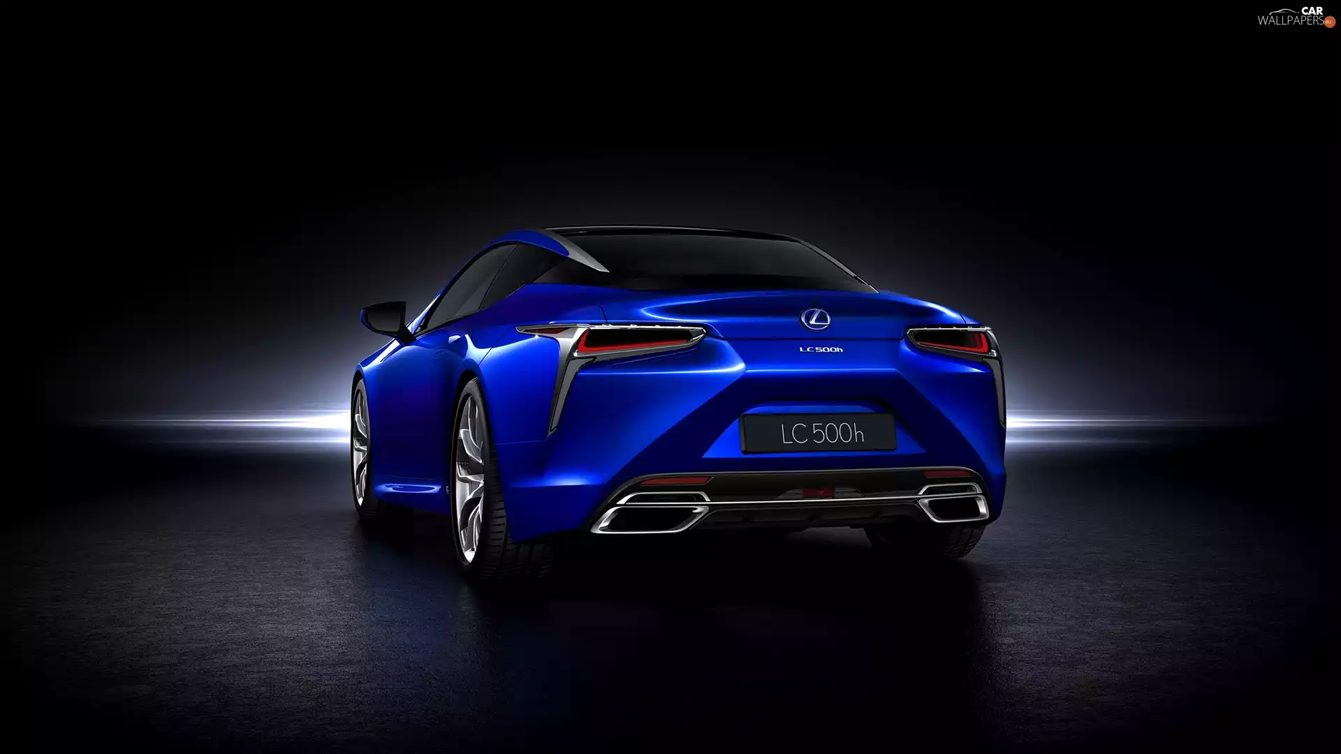 Back, blue, Lexus LC 500h