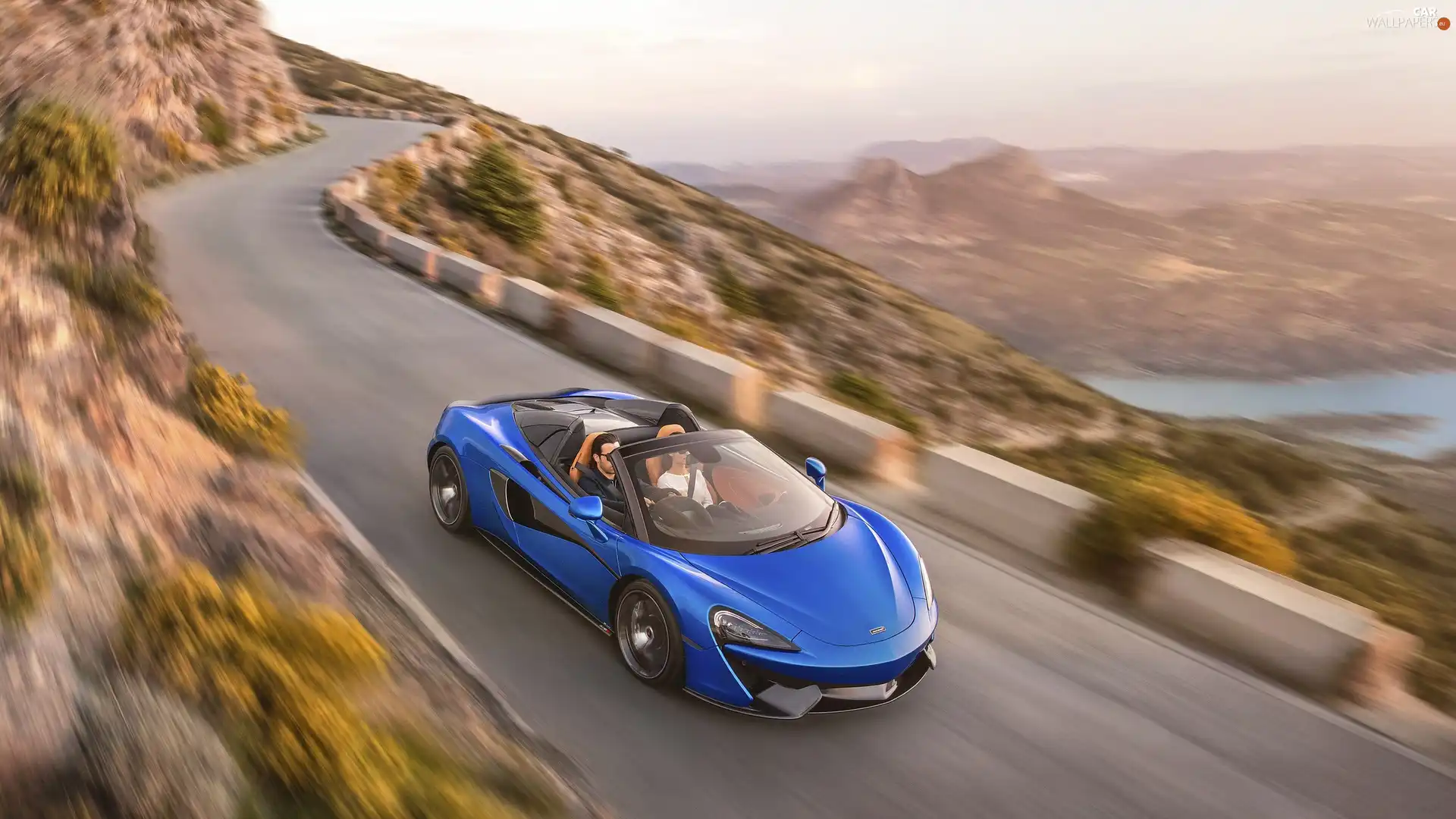 Way, blue, McLaren 570S Spider