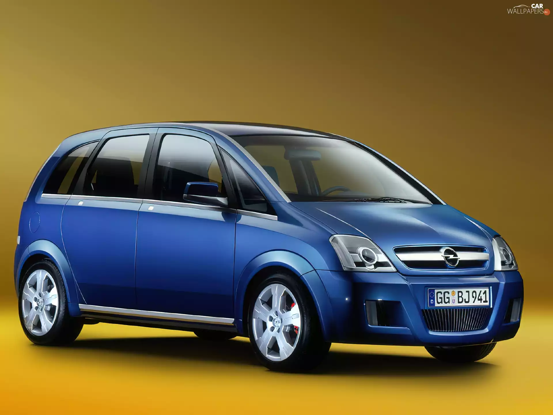 blue, Opel Meriva