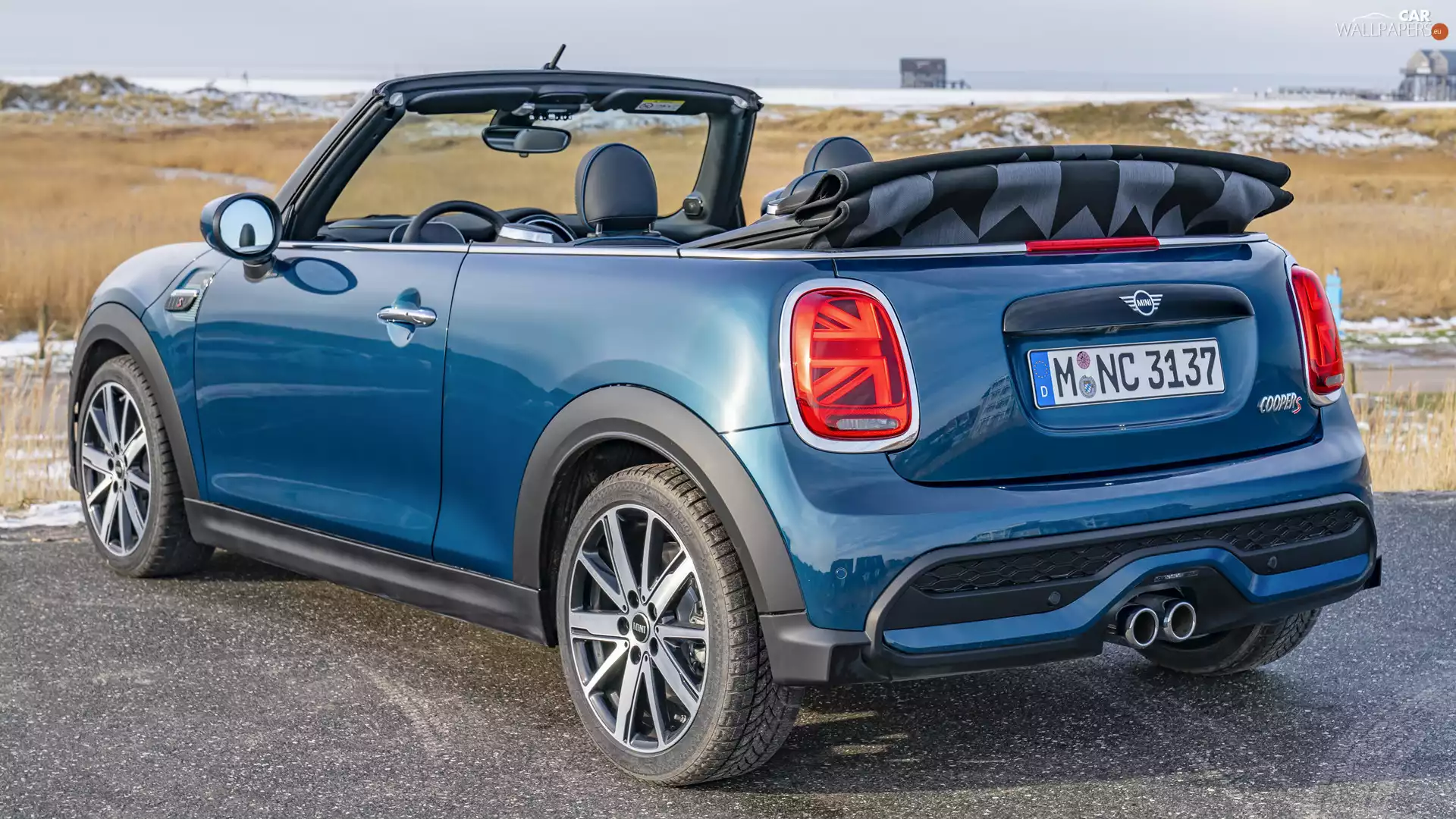 Cabriolet, blue, Mini Cooper S