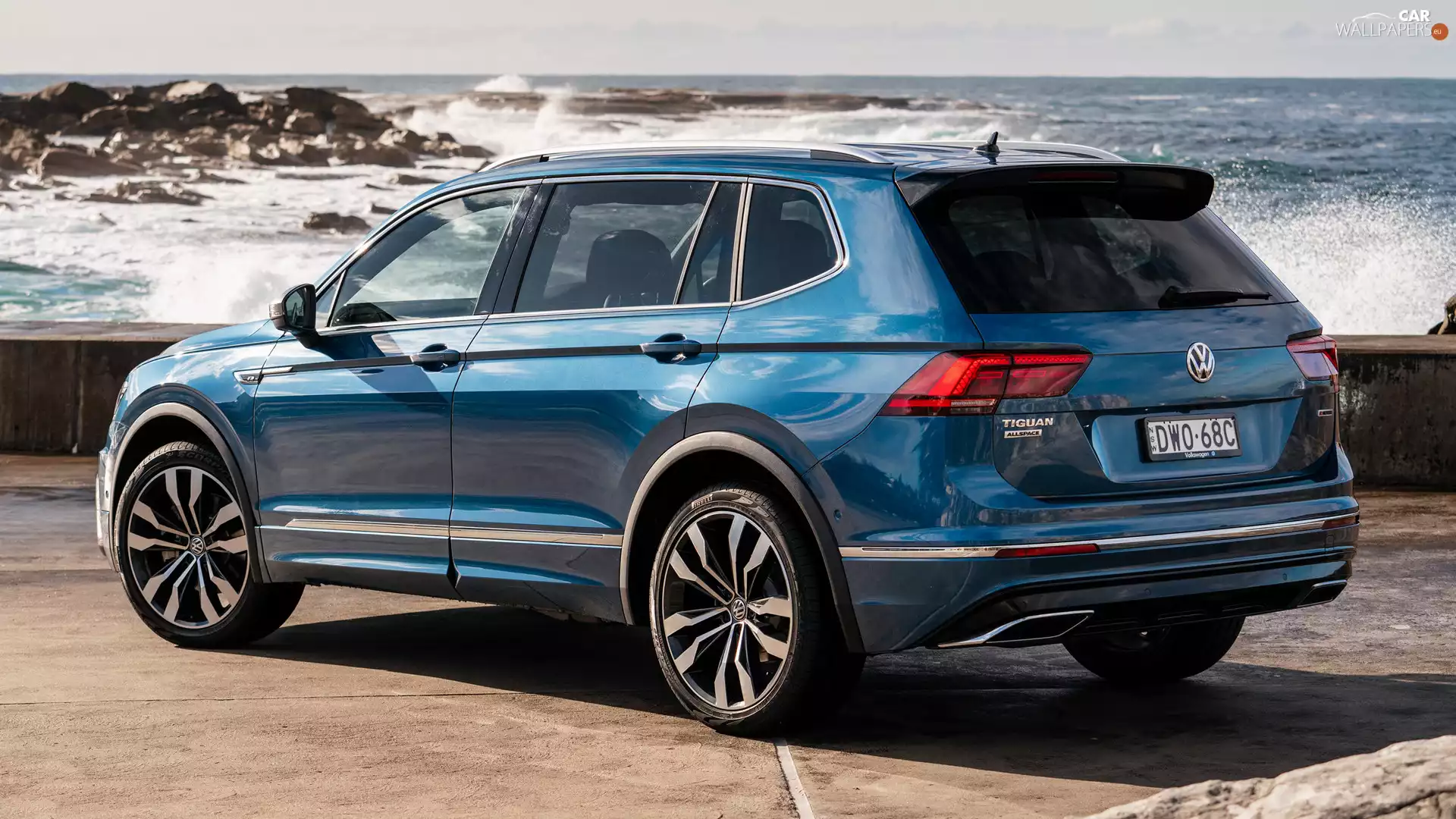 blue, Volkswagen Tiguan