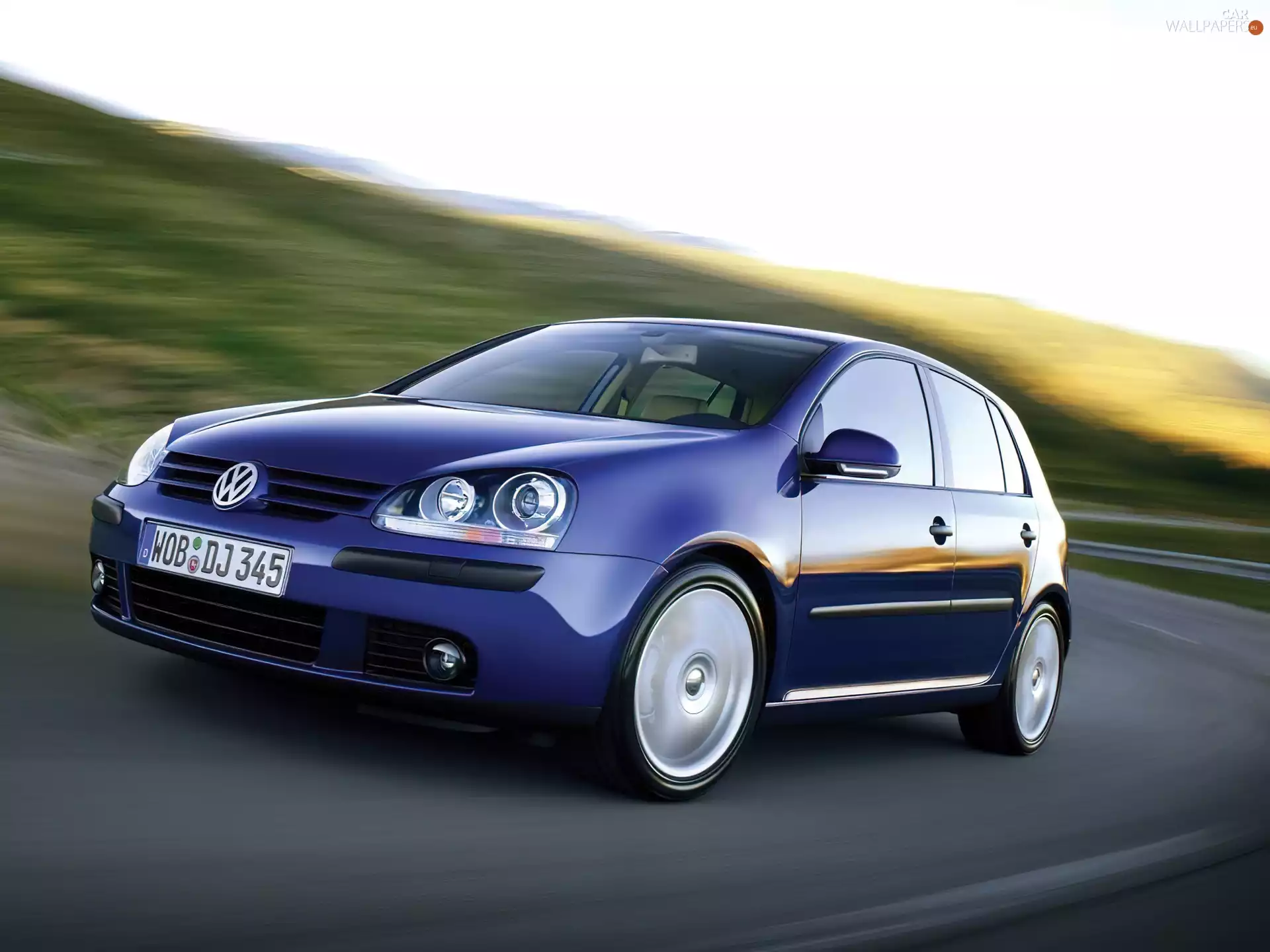 Volkswagen Golf 5, blue