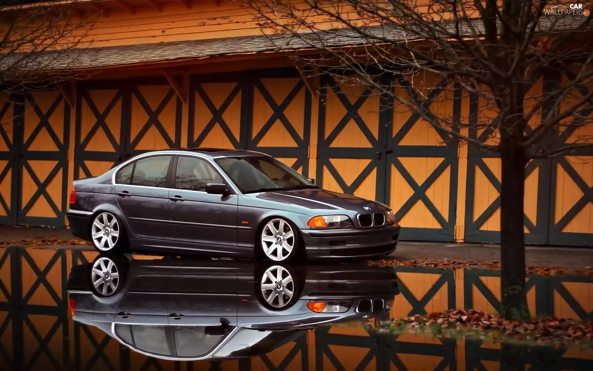 Automobile, E46, reflection, BMW