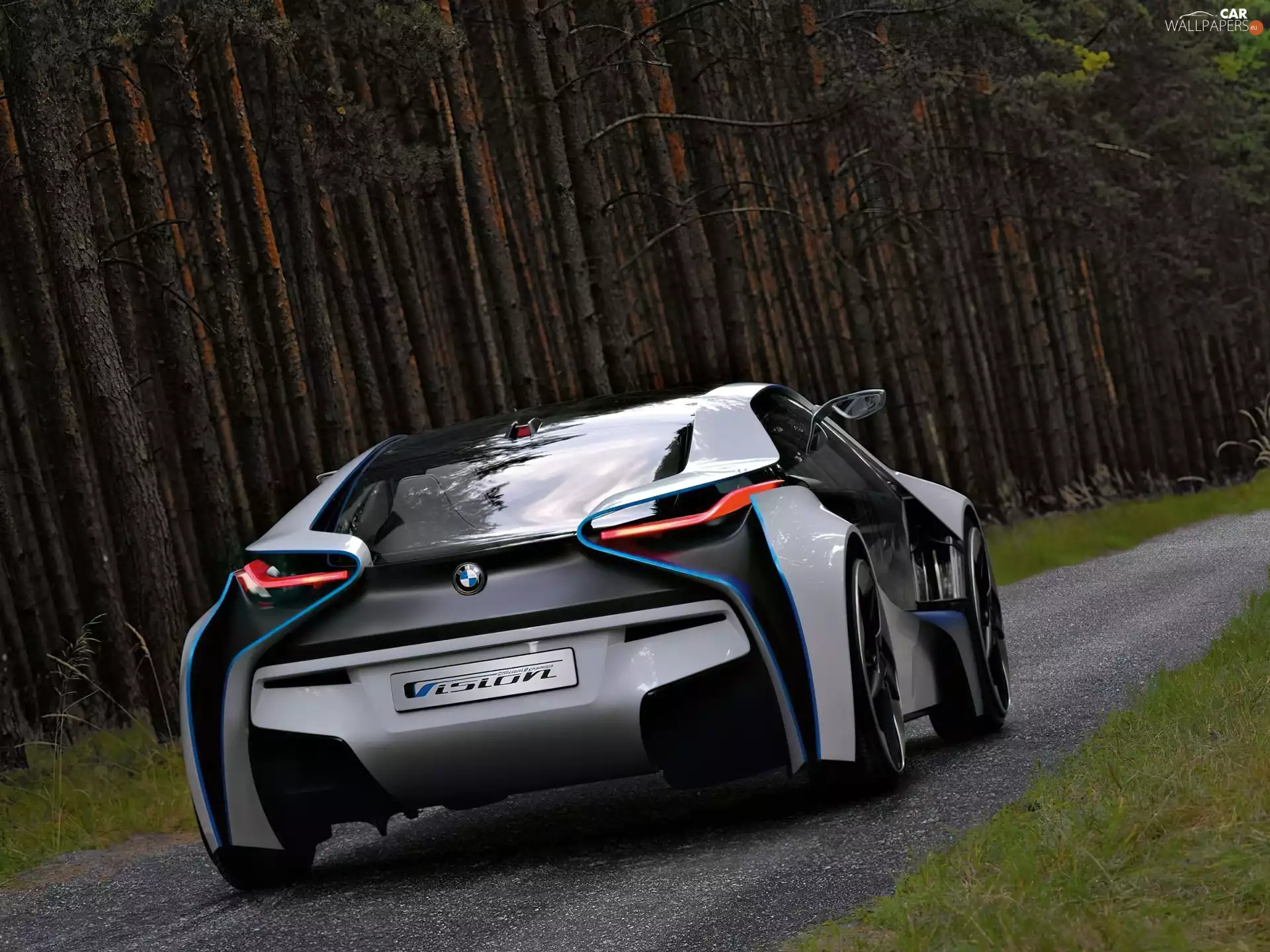 BMW I8, Back, BMW Vision ConnectedDrive
