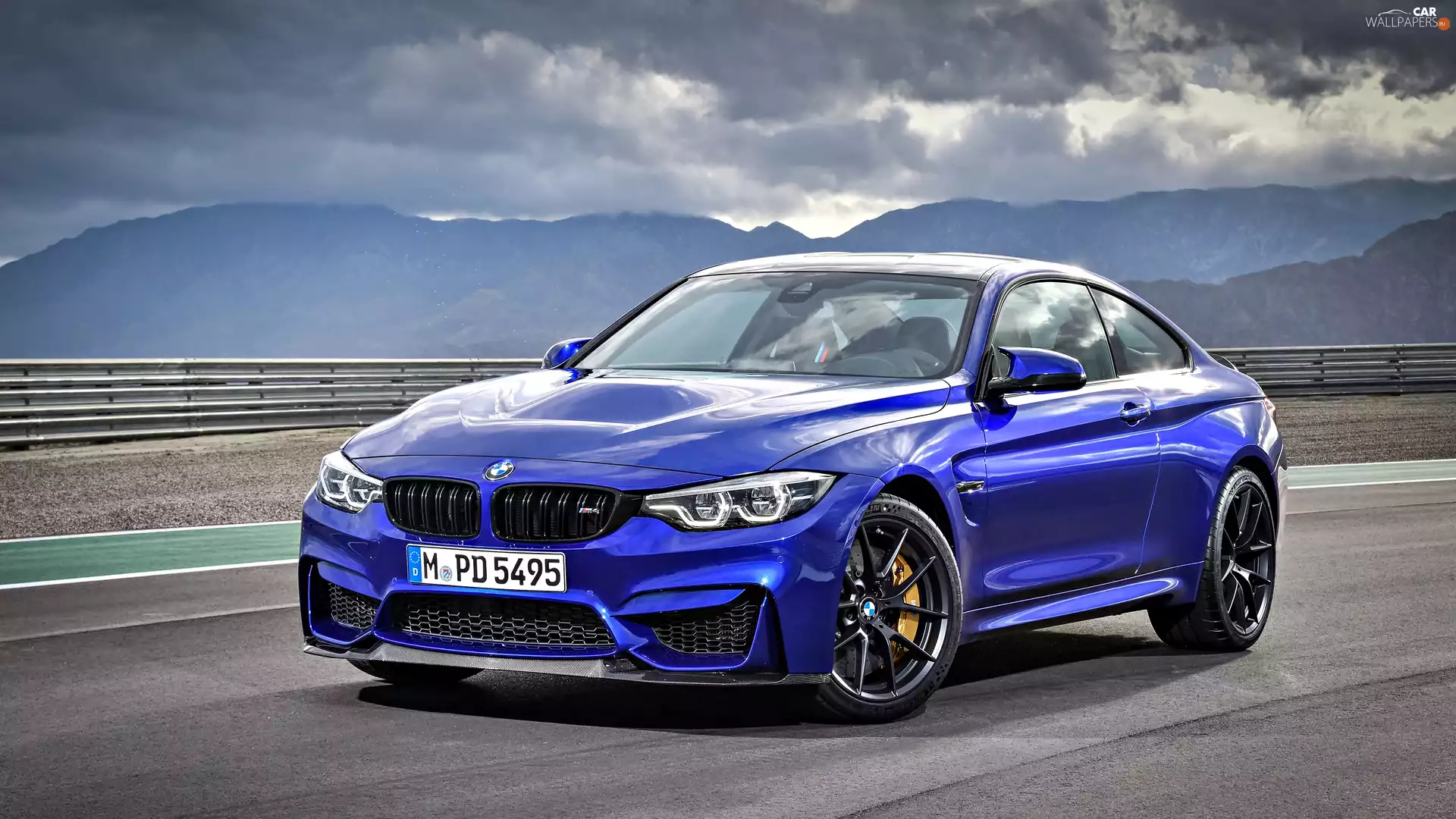 Blue, 2018, Mountains, BMW M4 CS