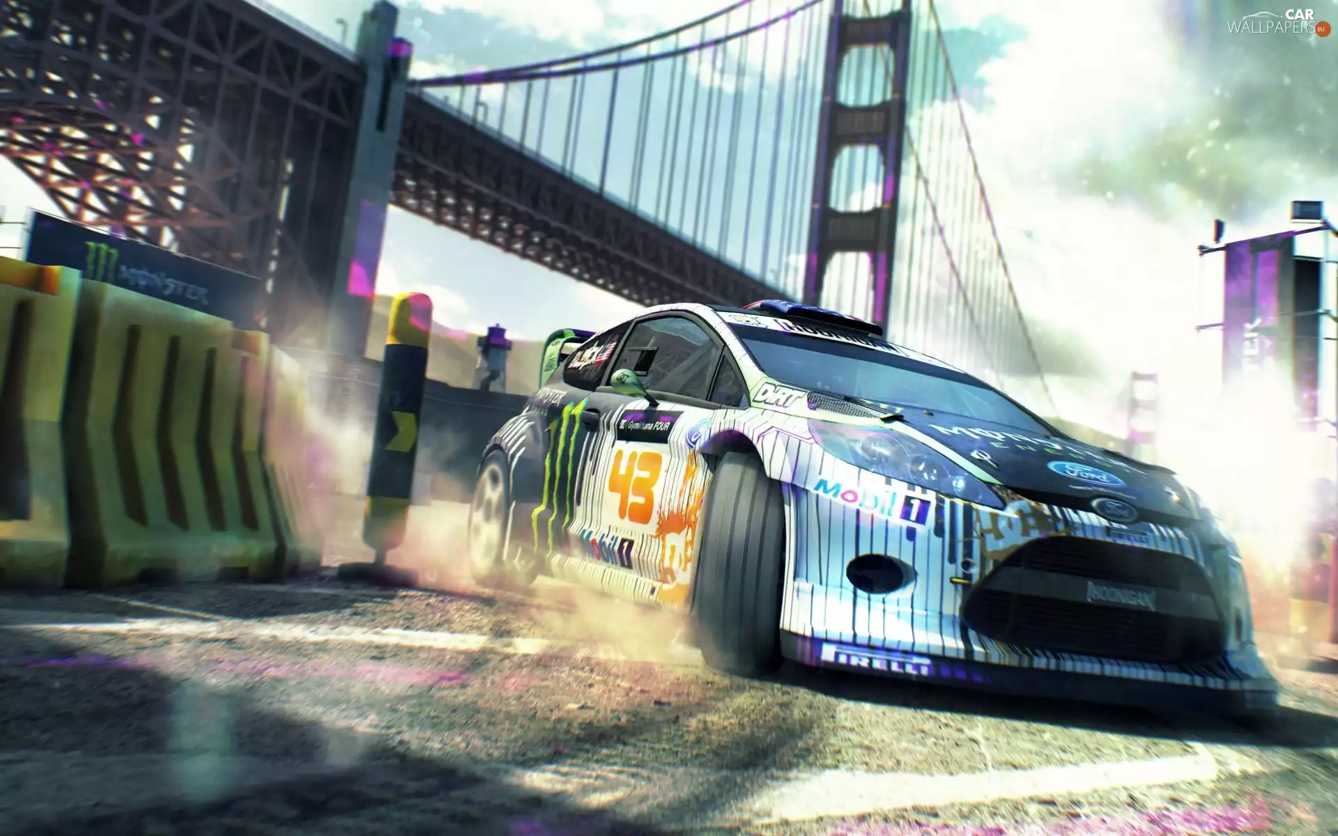 Drift, Ford Focus, bridge