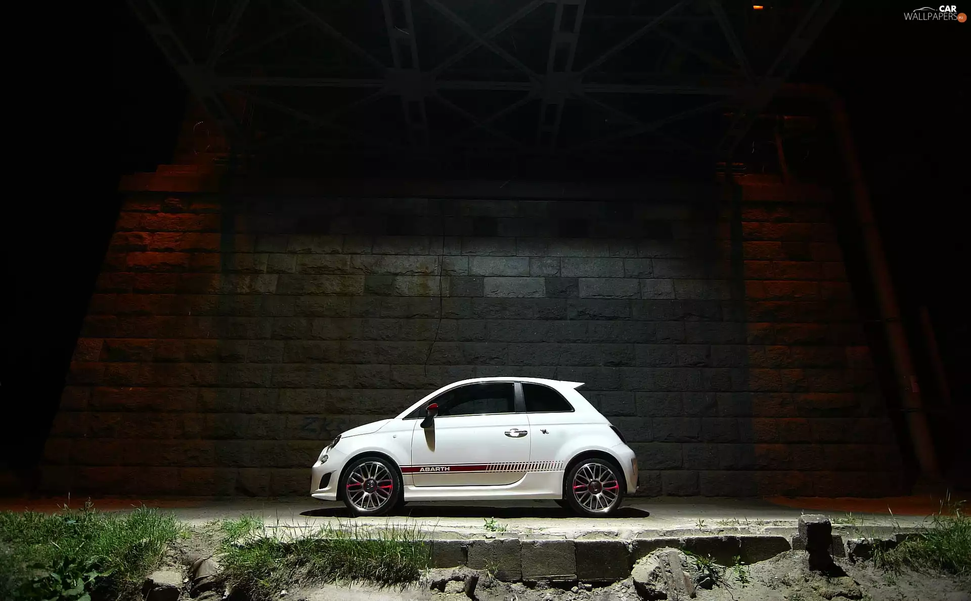 View, Abarth 500, bridge