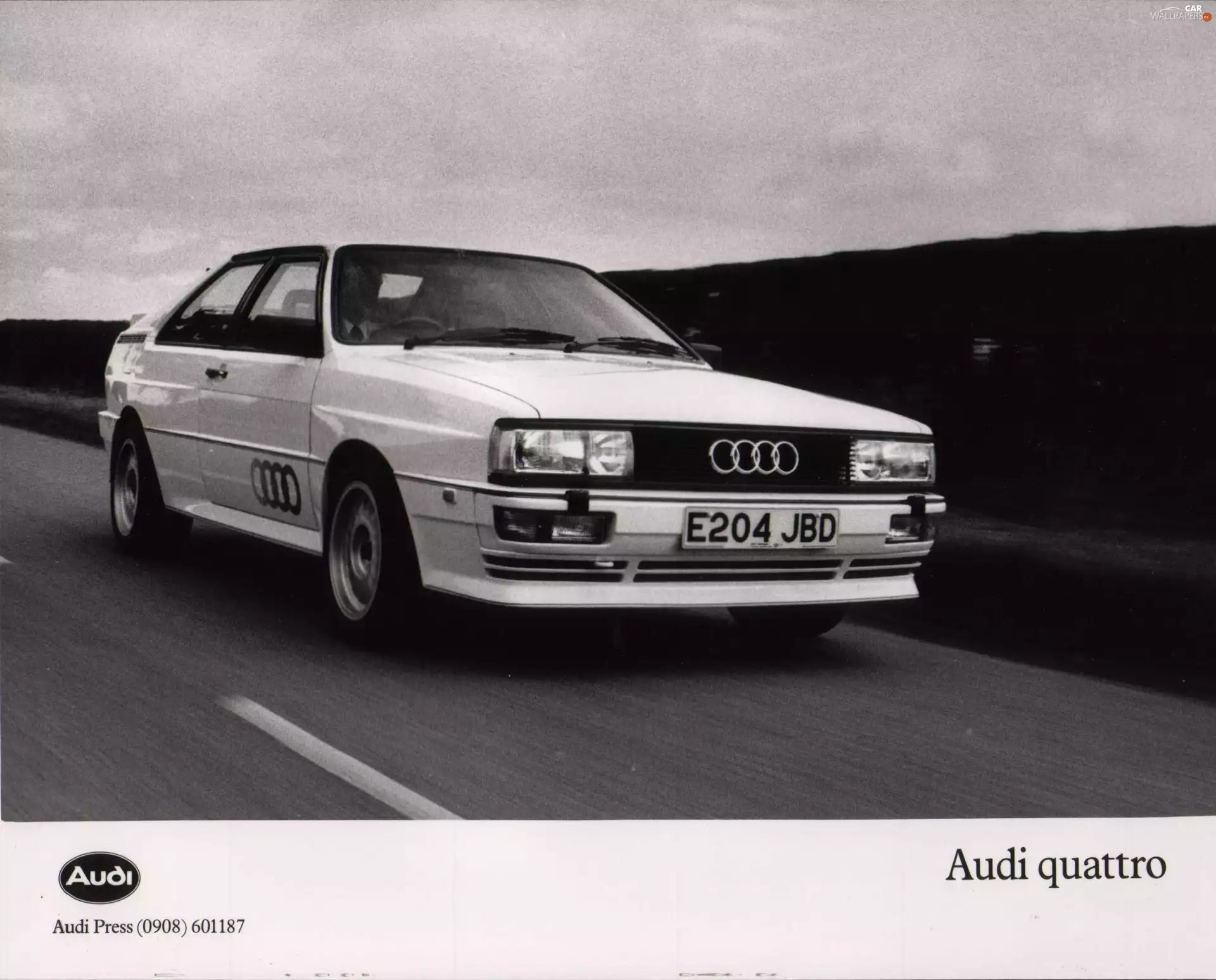 advertising, Audi Quattro, brochure