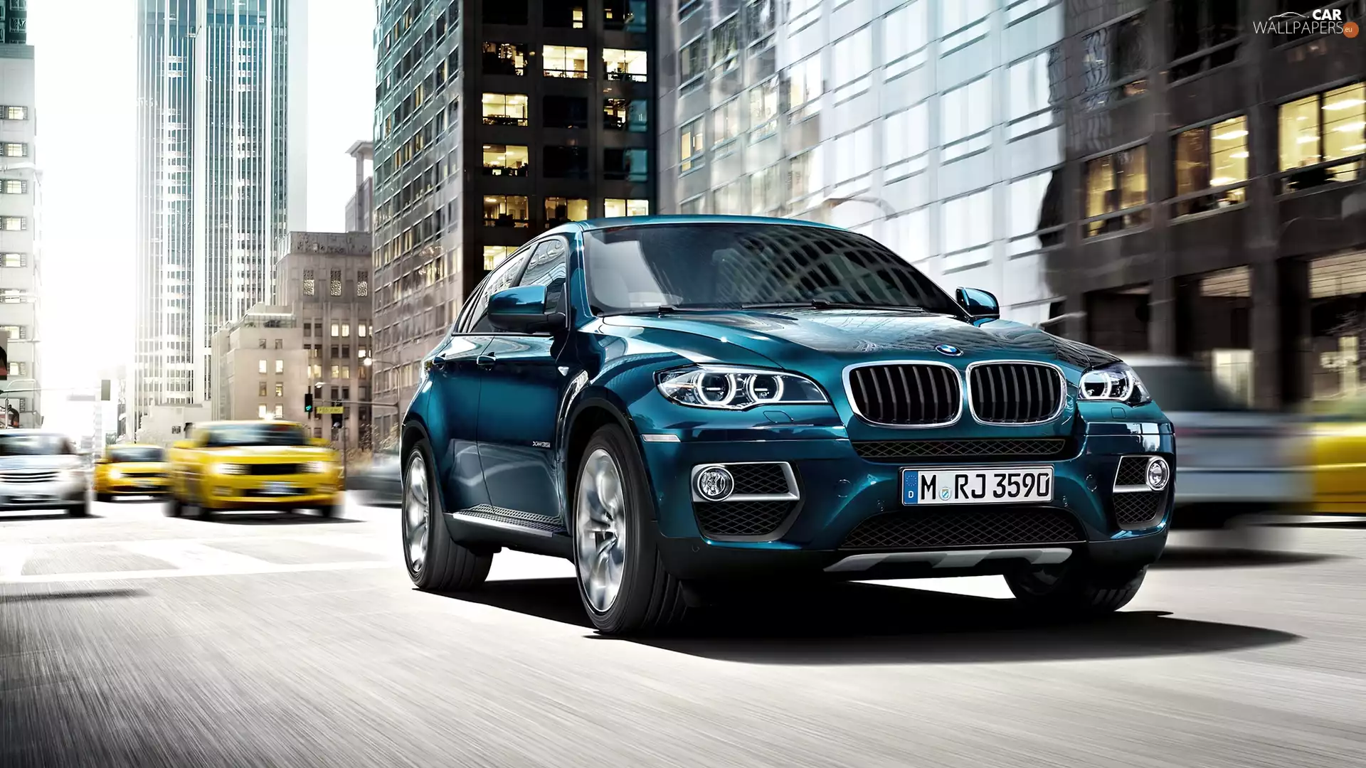 Way, BMW X6, buildings
