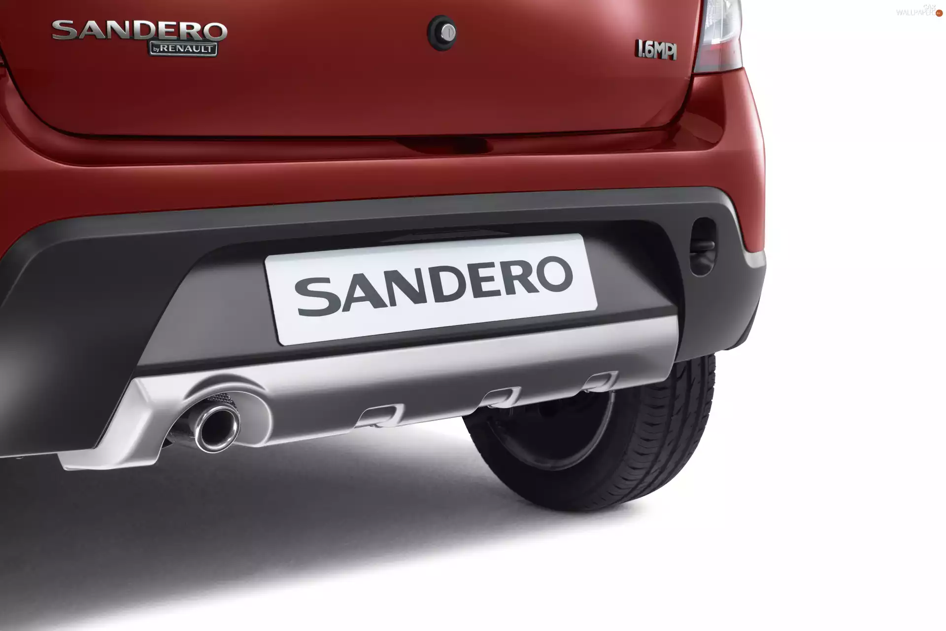 Back, Dacia Sandero, bumper