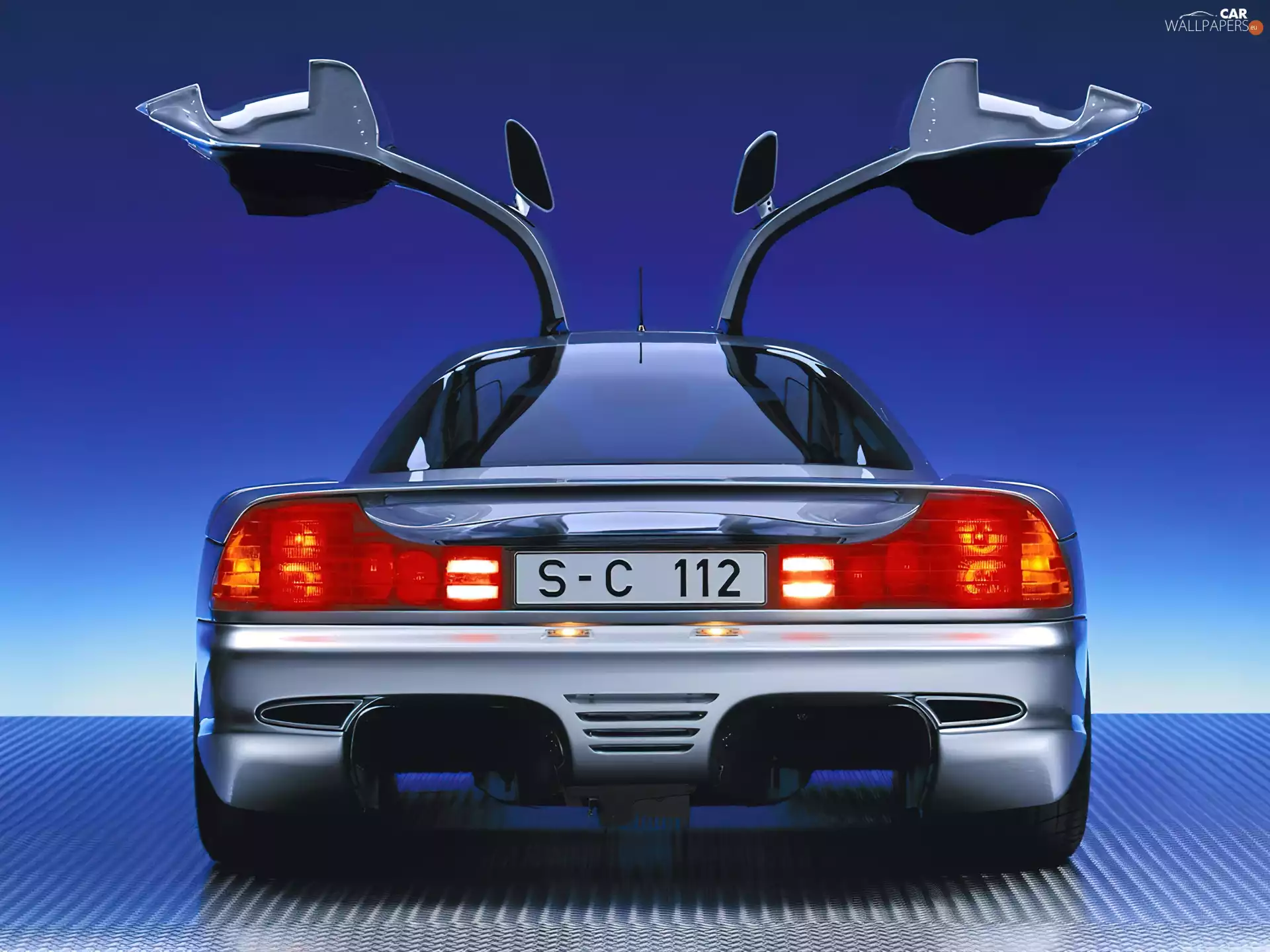 Mercedes C112, Lamps, Diffuser, rear