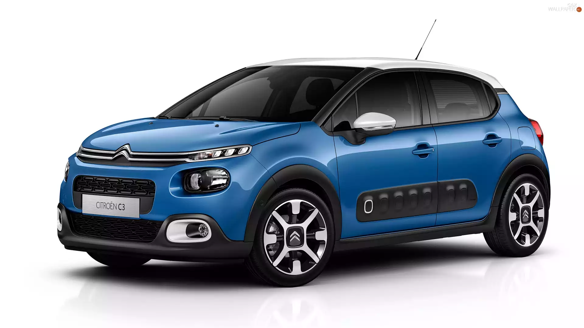2016, blue, Citroen C3